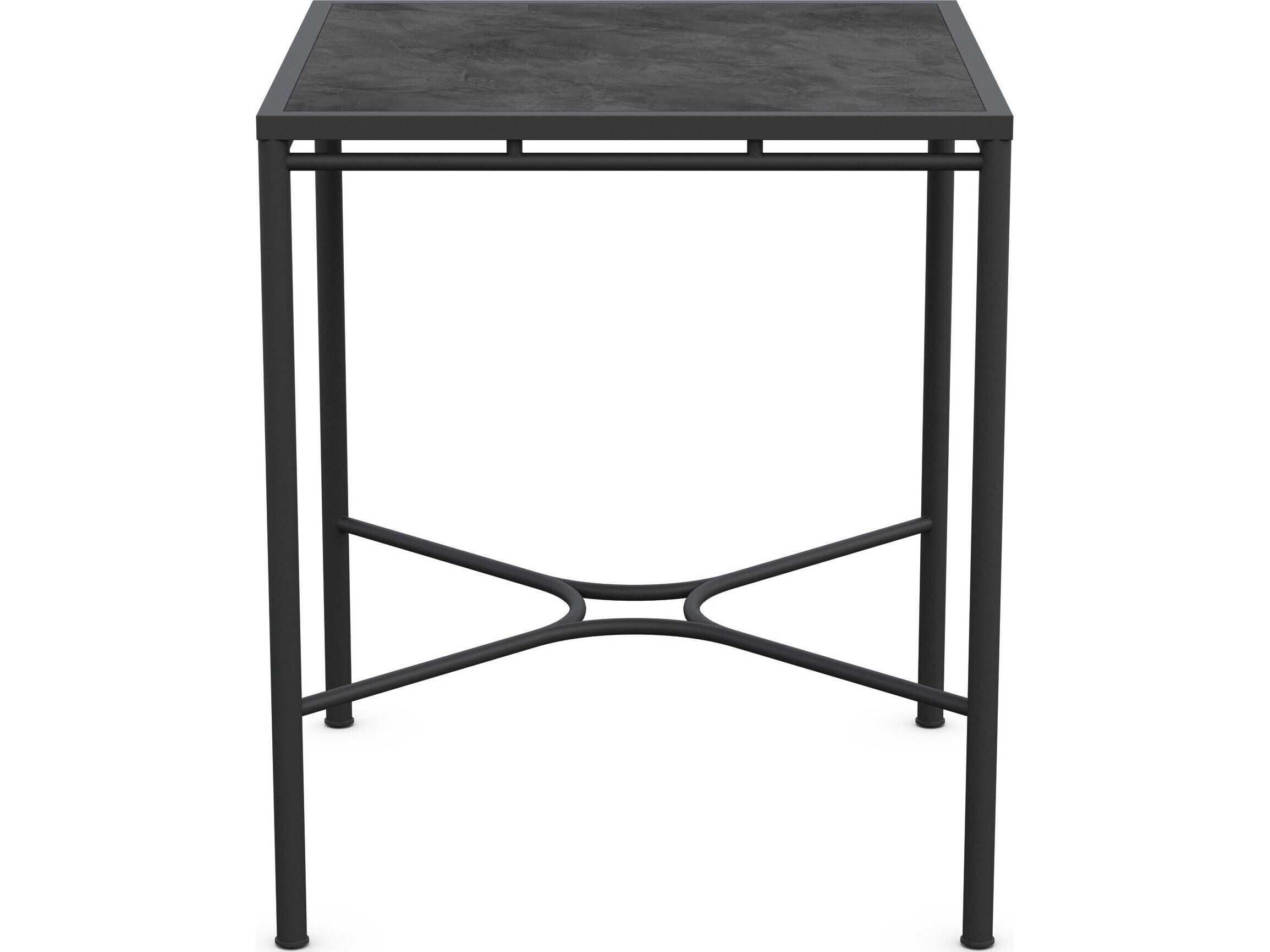 Azzurro Living Athens Noir Wrought Iron Square Bar Table