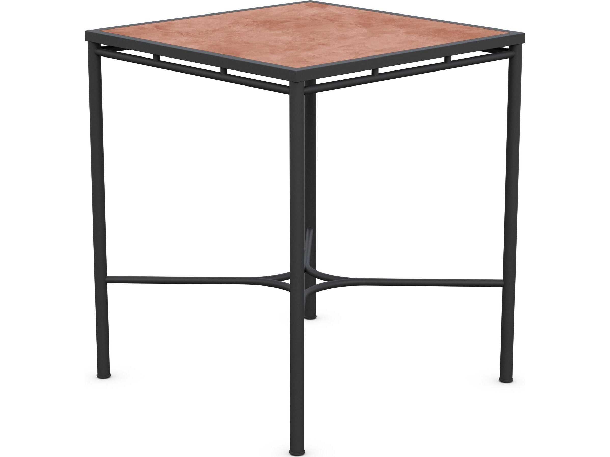 Azzurro Living Athens Noir Wrought Iron Square Bar Table