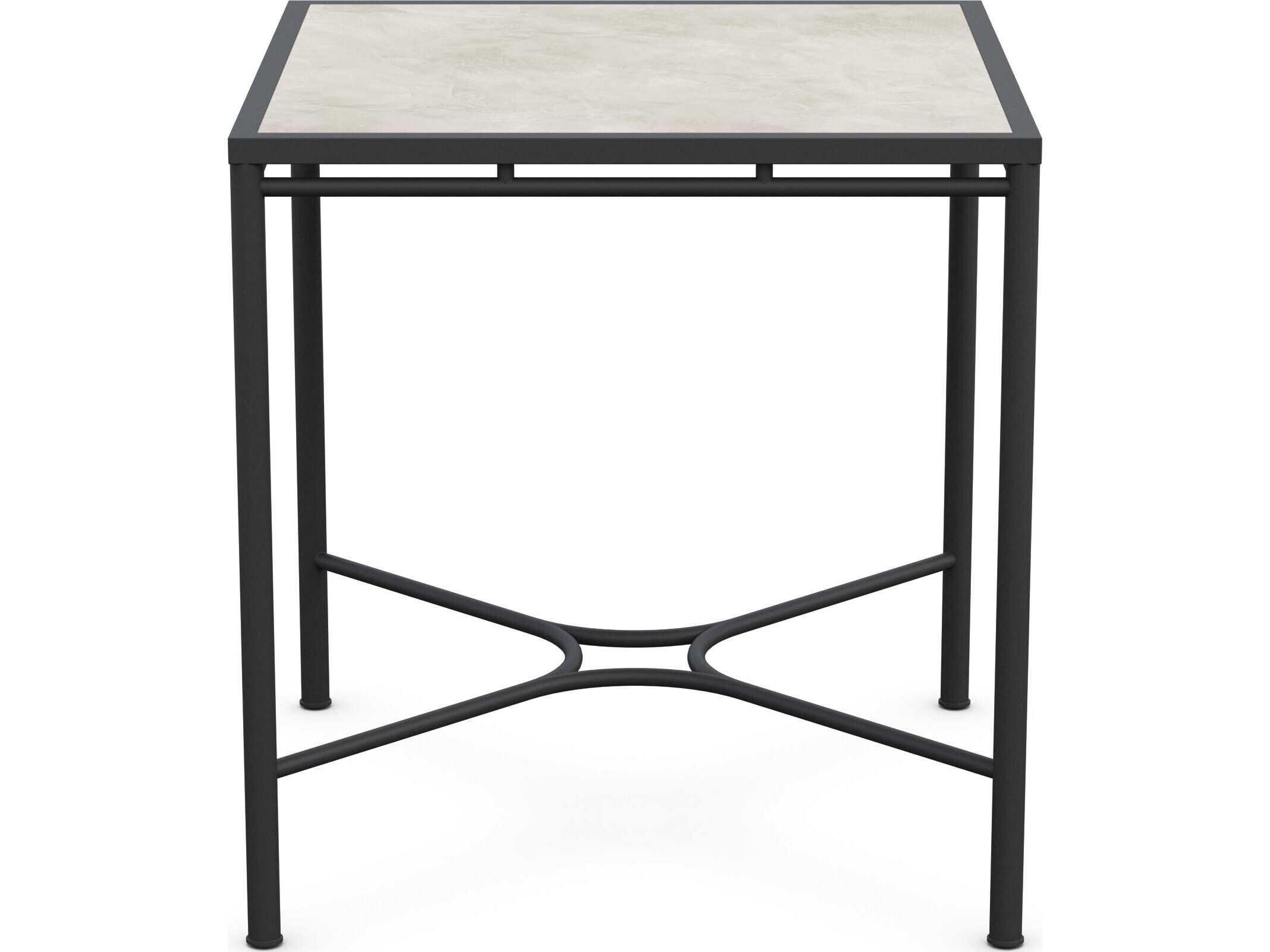 Azzurro Living Athens Noir Wrought Iron Square Counter Table