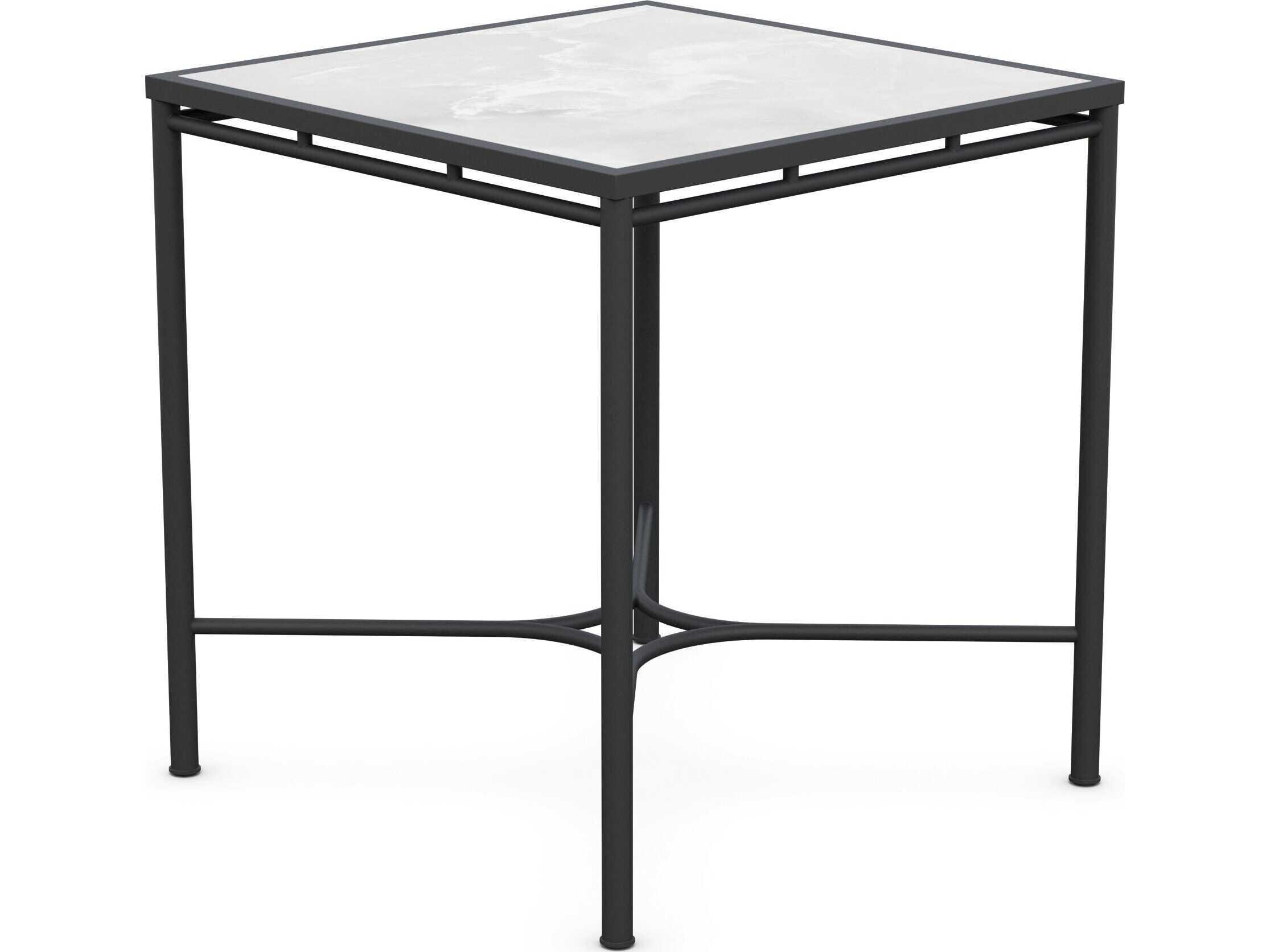 Azzurro Living Athens Noir Wrought Iron Square Counter Table