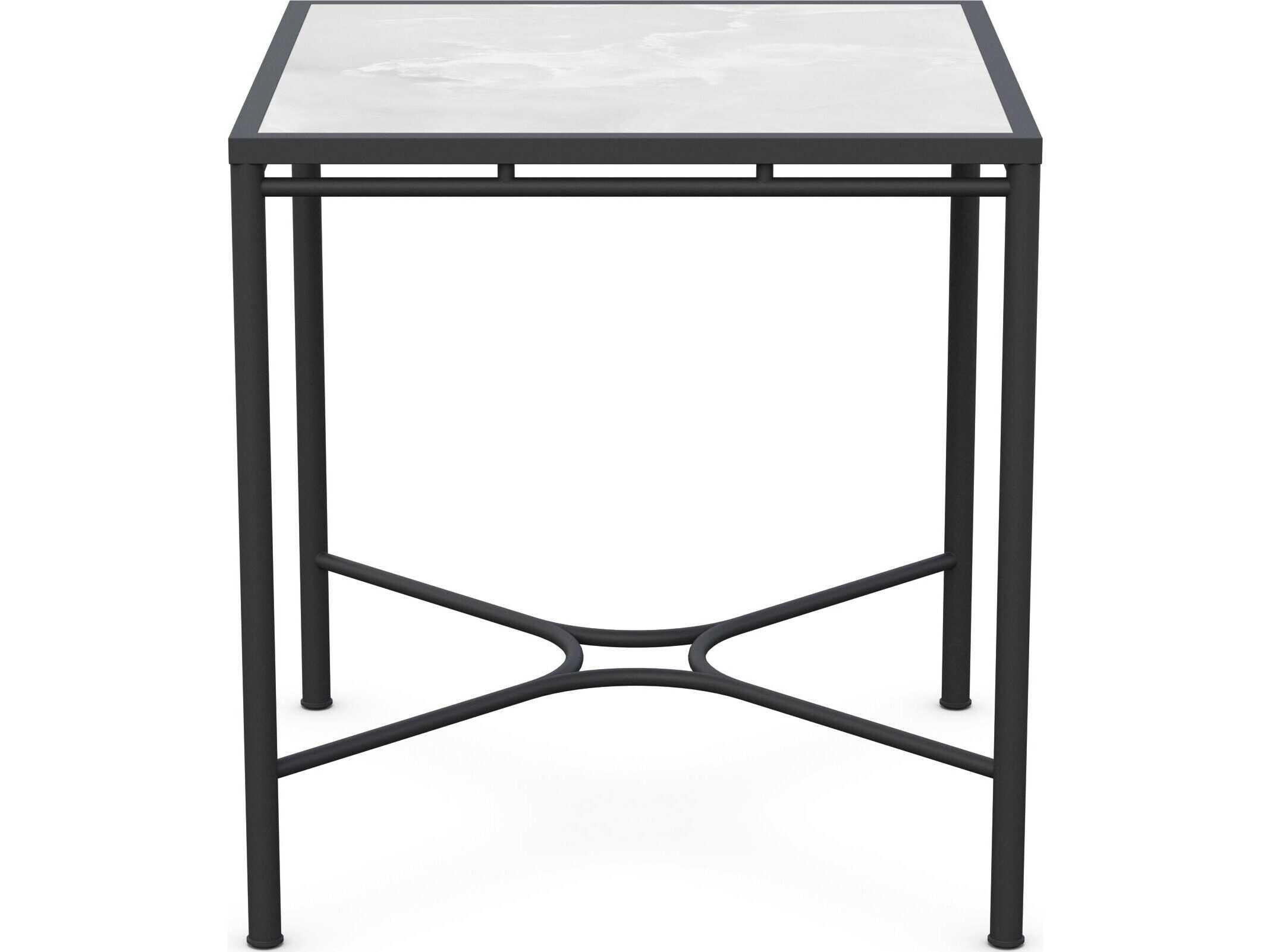 Azzurro Living Athens Noir Wrought Iron Square Counter Table