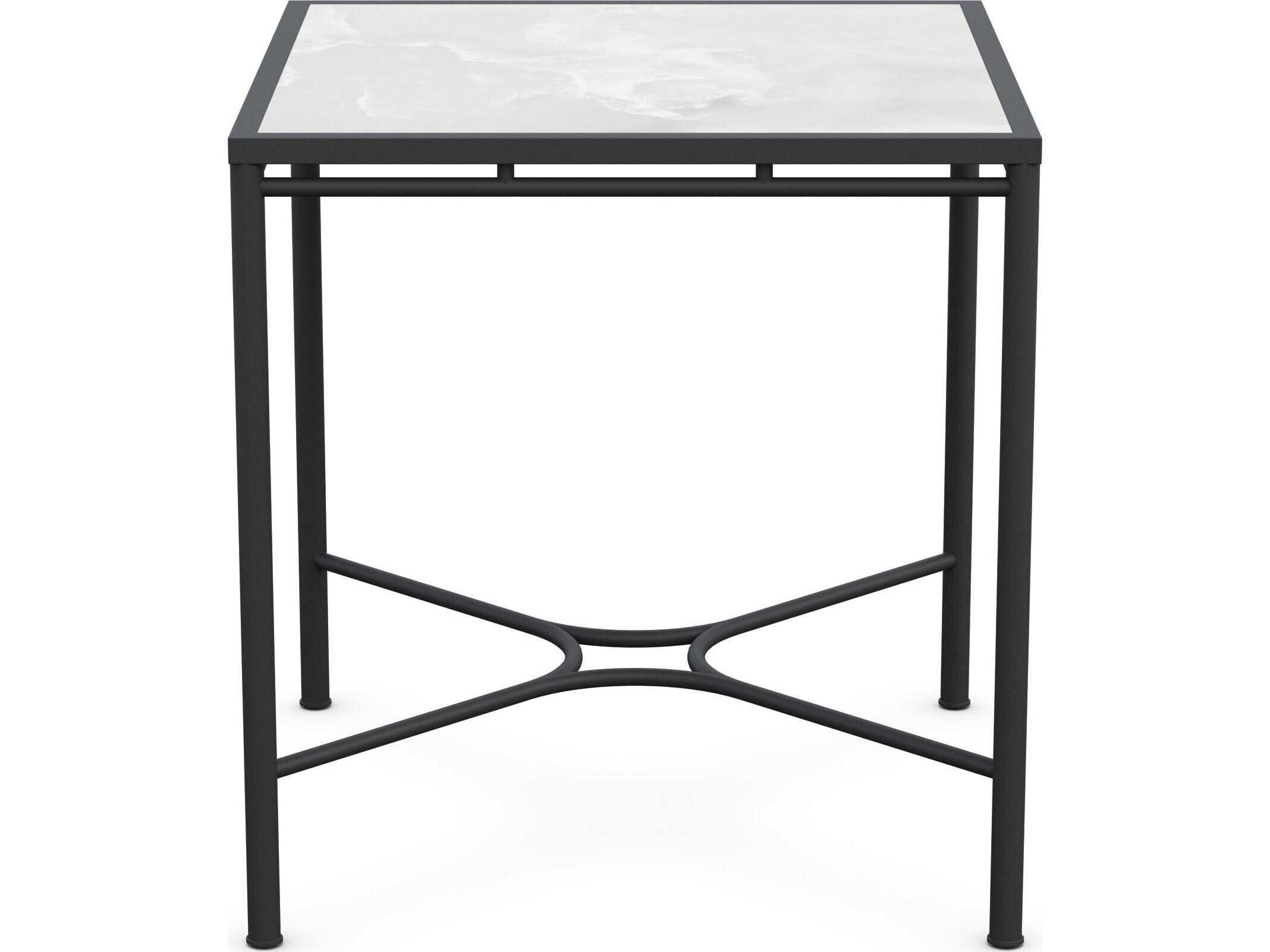 Azzurro Living Athens Noir Wrought Iron Square Counter Table