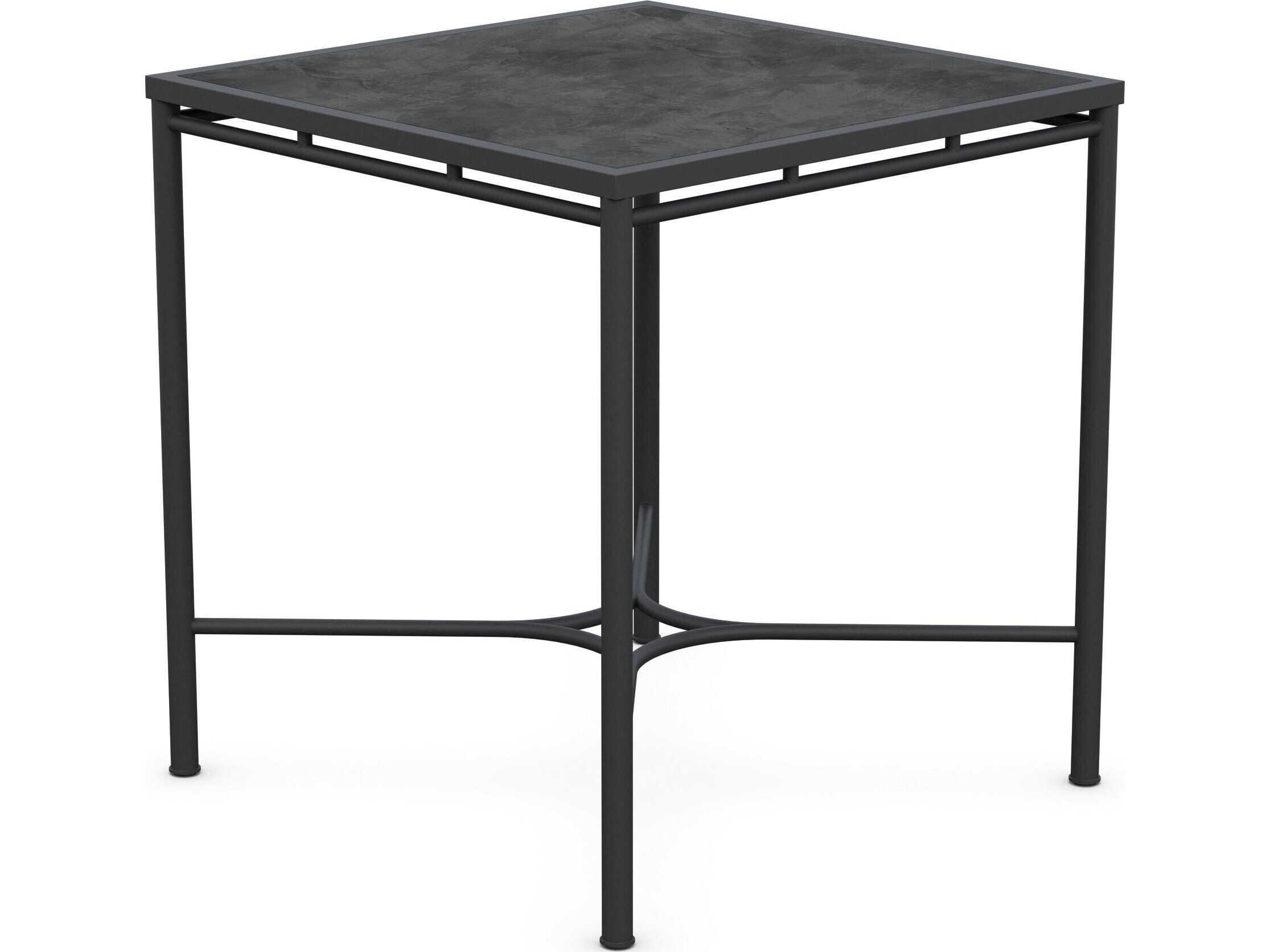 Azzurro Living Athens Noir Wrought Iron Square Counter Table