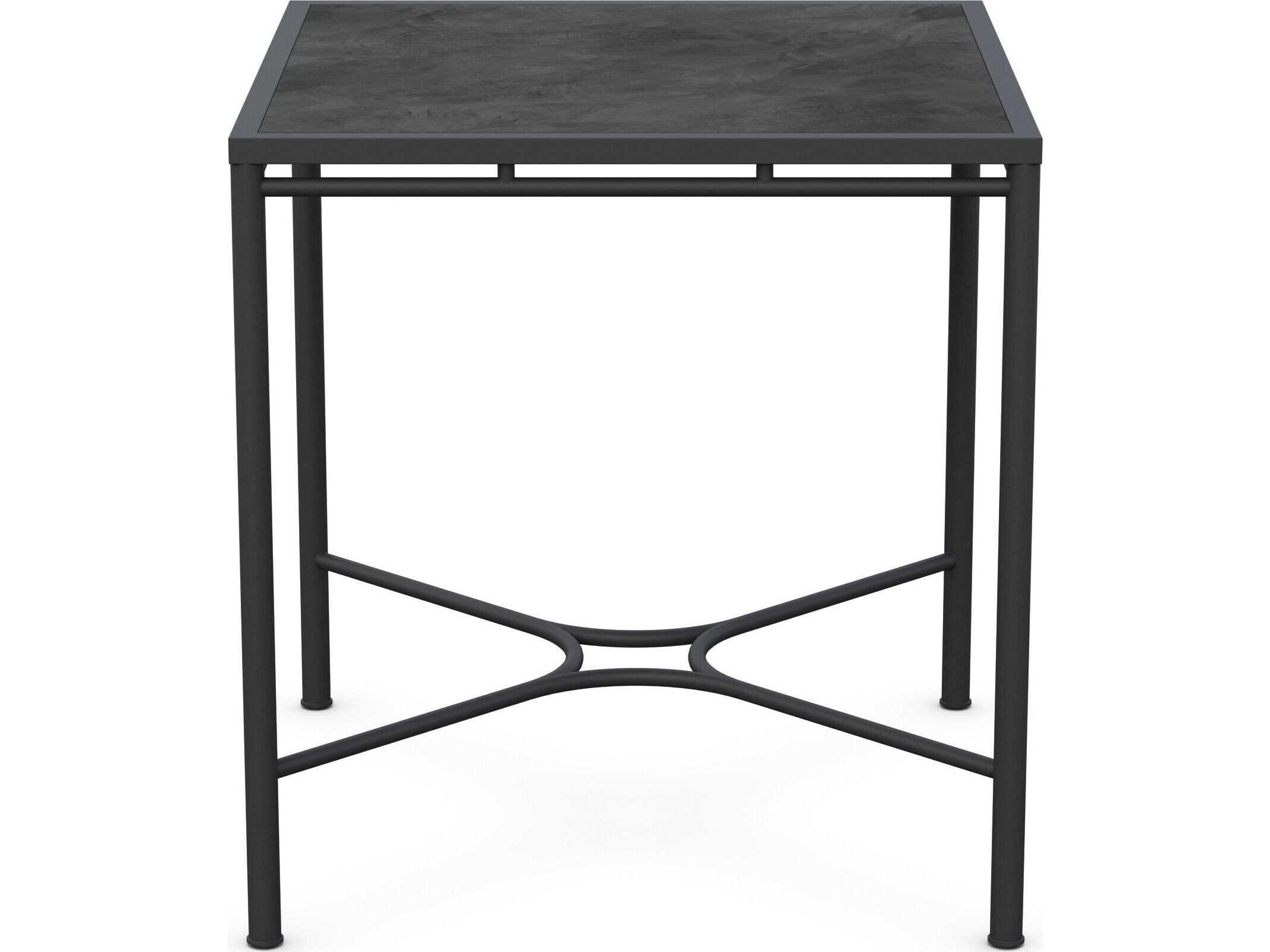 Azzurro Living Athens Noir Wrought Iron Square Counter Table