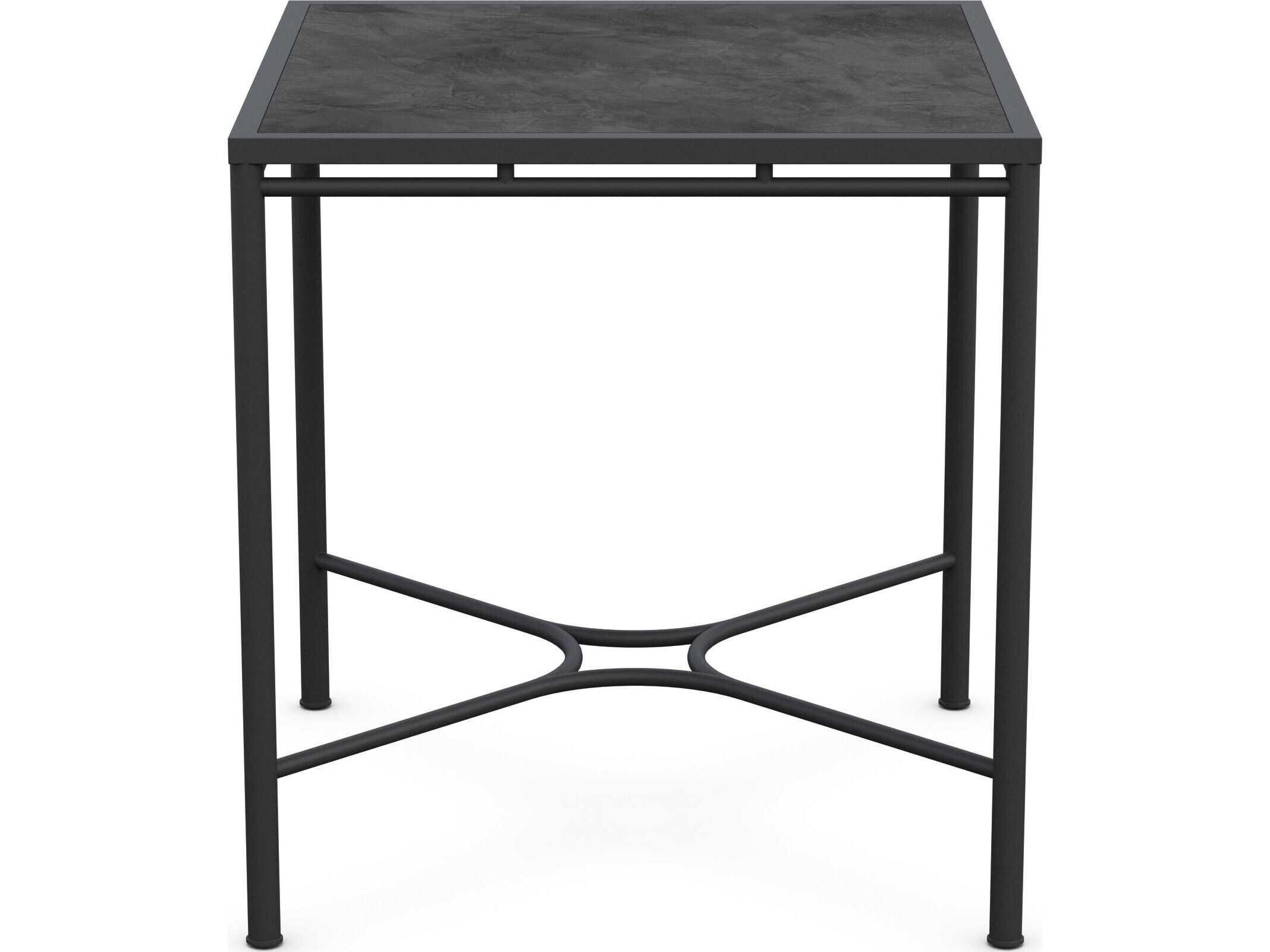 Azzurro Living Athens Noir Wrought Iron Square Counter Table