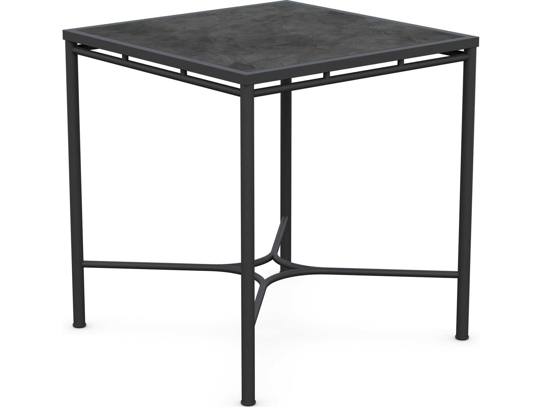 Azzurro Living Athens Noir Wrought Iron Square Counter Table