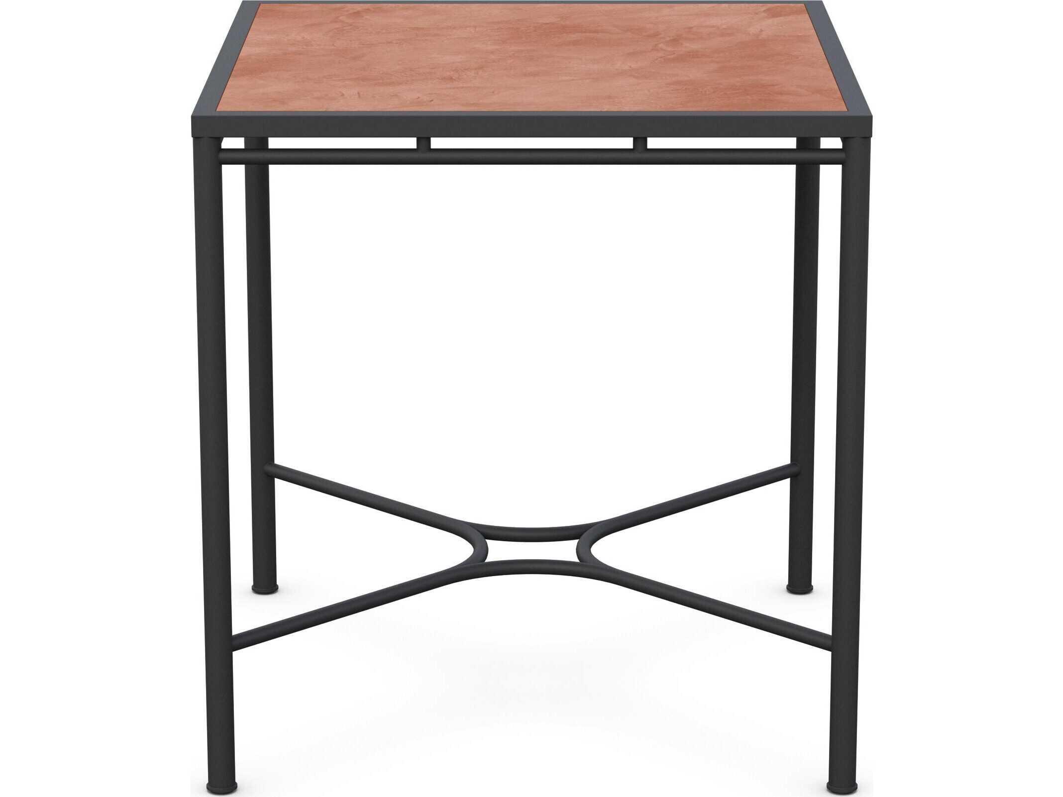 Azzurro Living Athens Noir Wrought Iron Square Counter Table