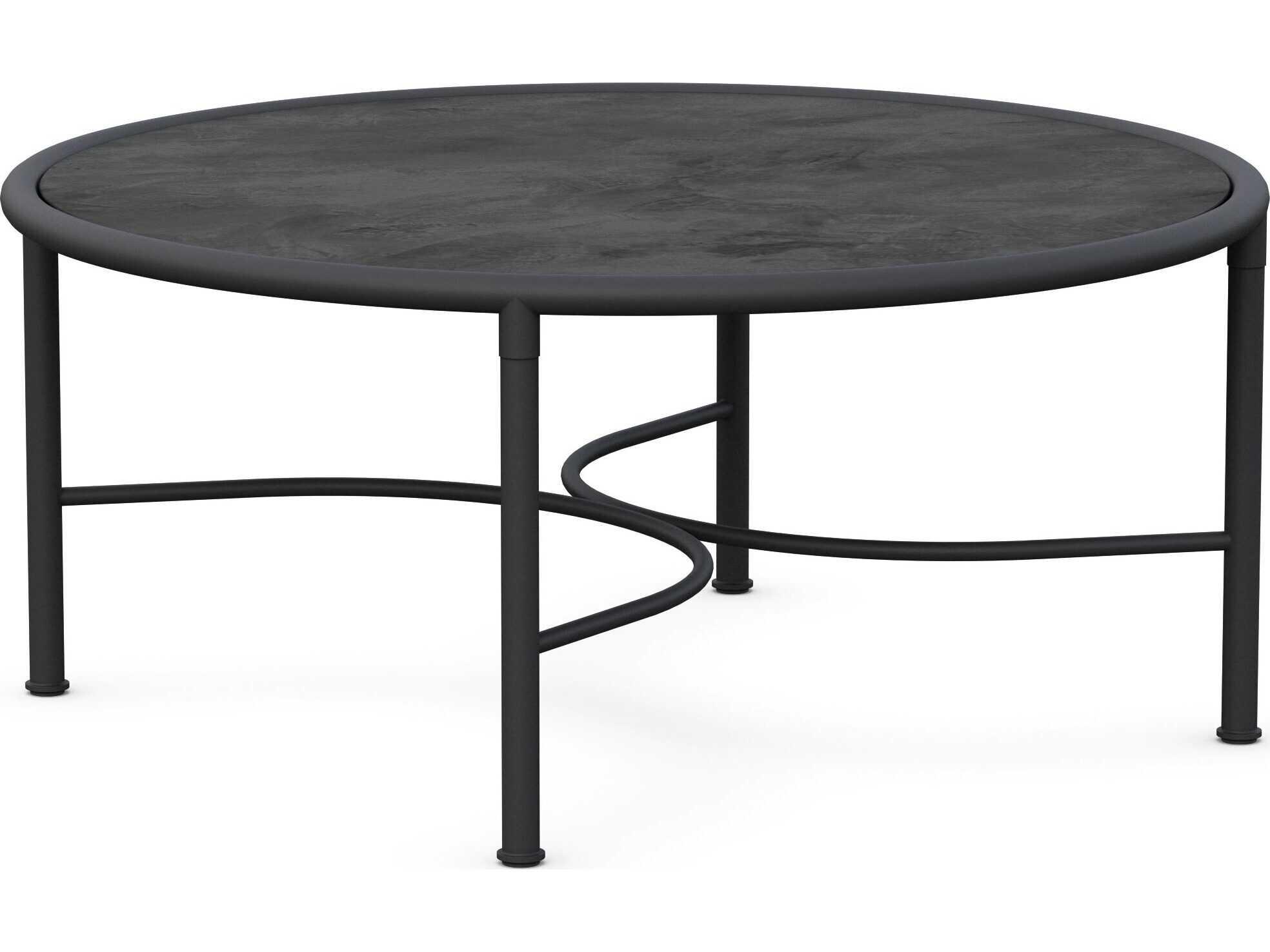 Azzurro Living Athens Noir Wrought Iron Round Coffee Table