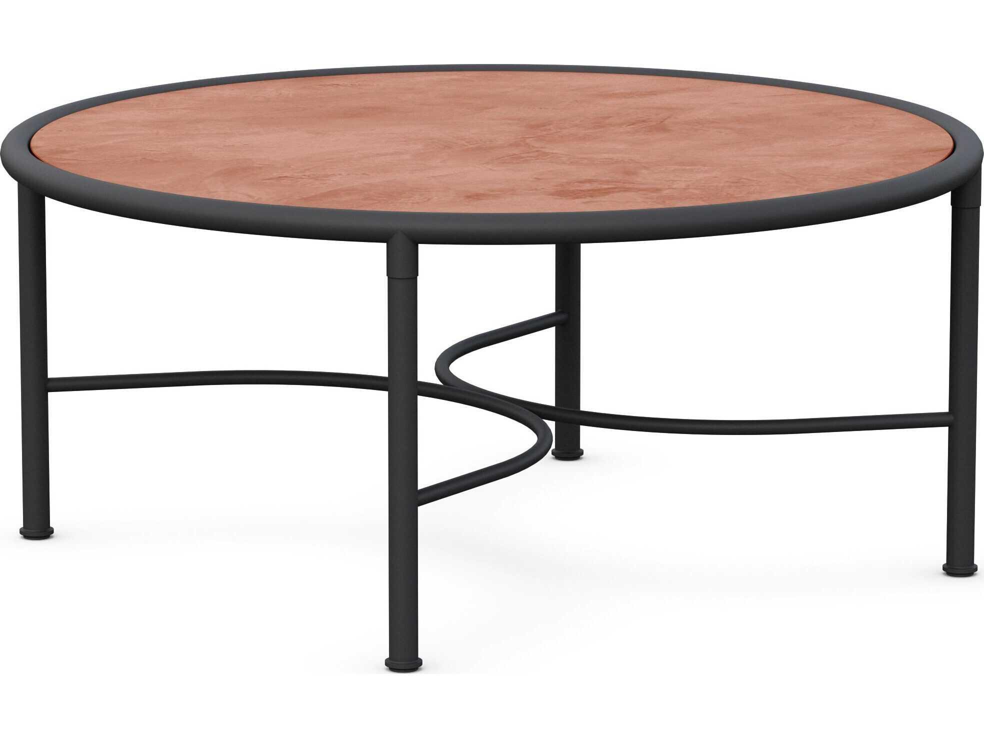 Azzurro Living Athens Noir Wrought Iron Round Coffee Table