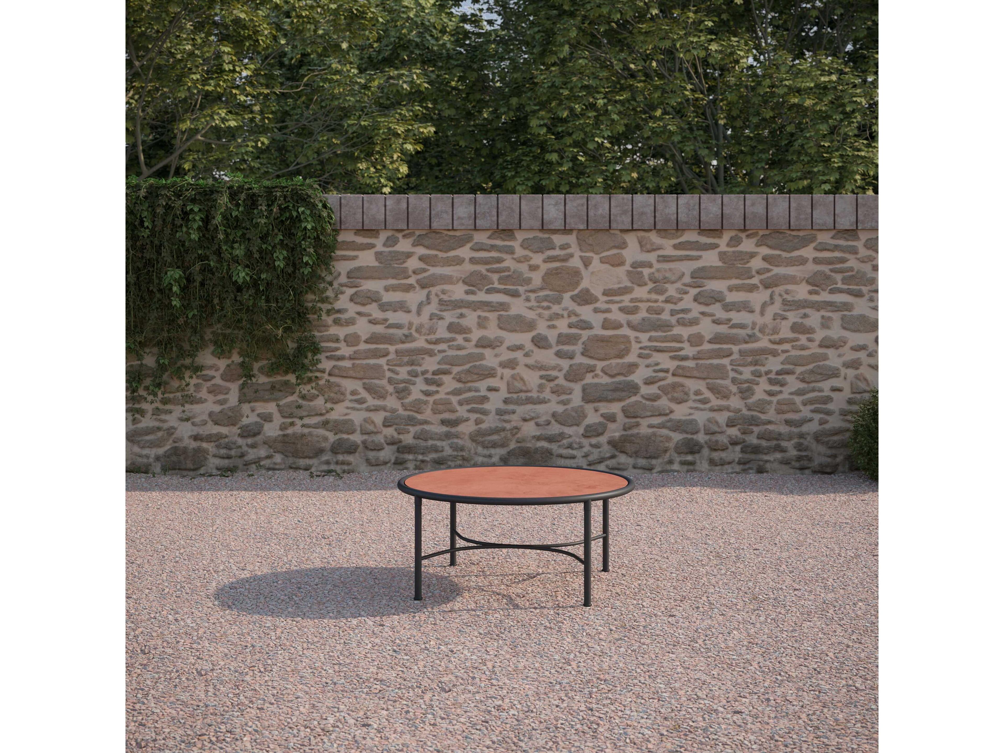 Azzurro Living Athens Noir Wrought Iron Round Coffee Table