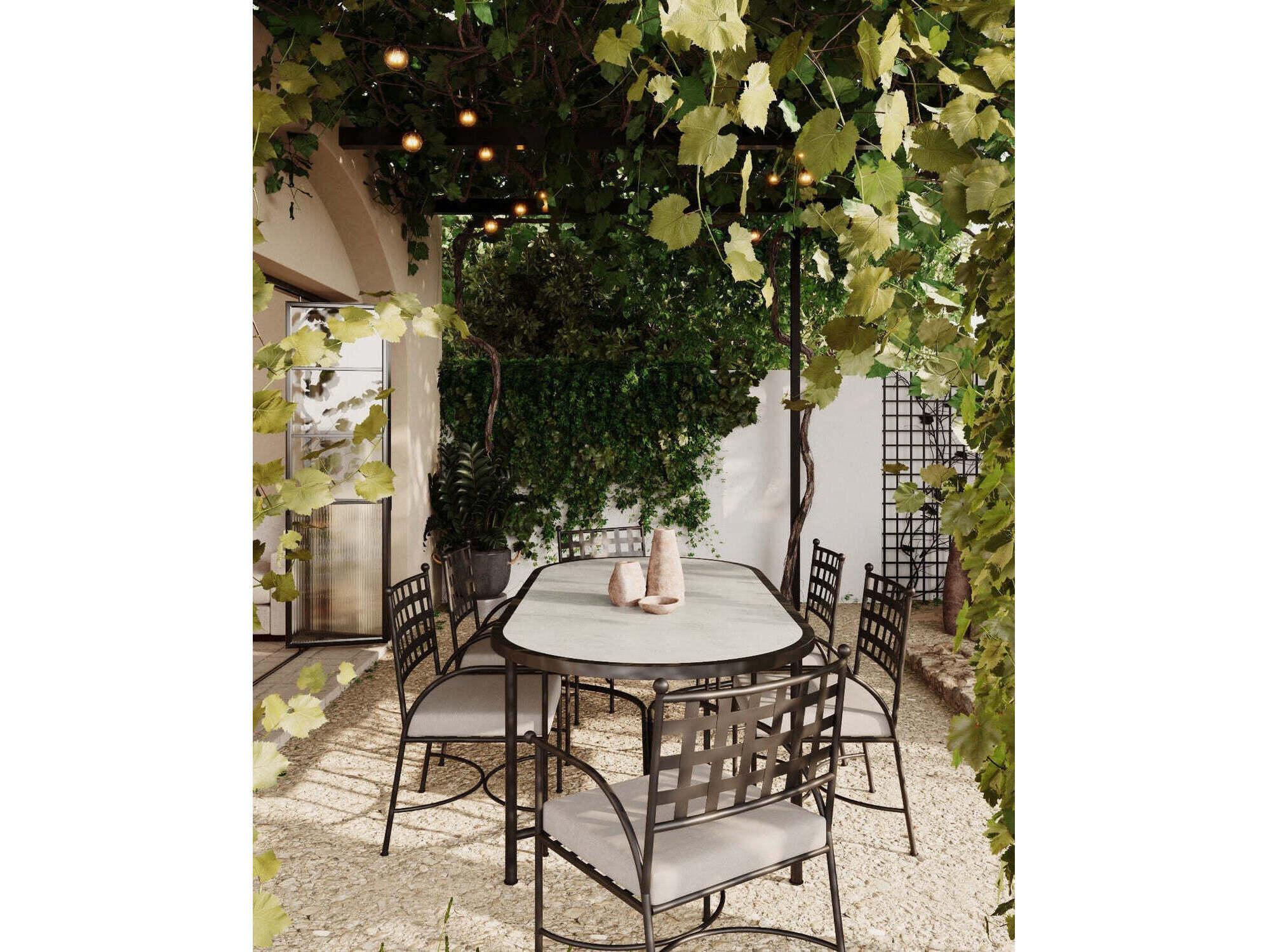Azzurro Living Athens Wrought Iron Metal Dining Chair