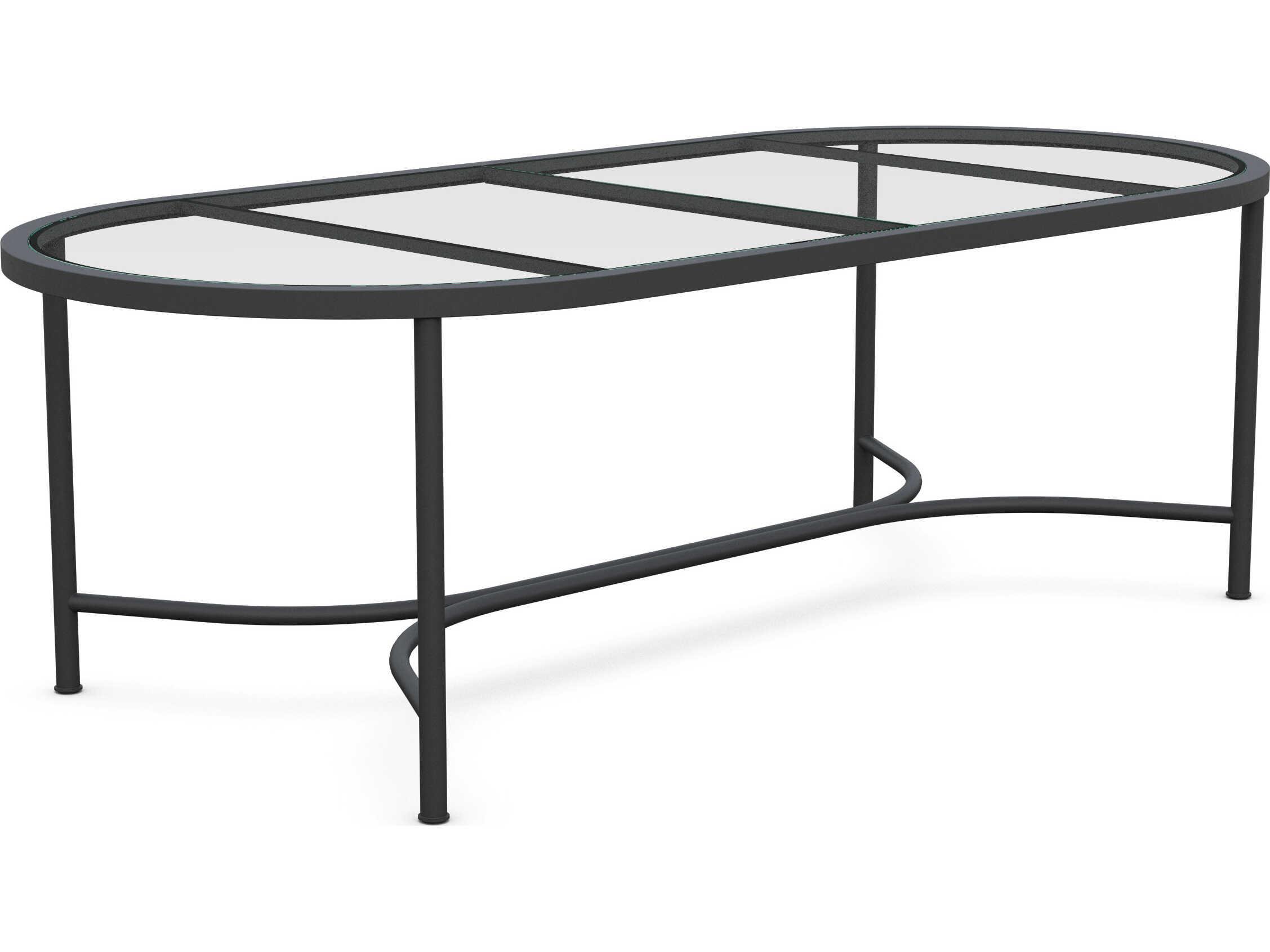 Azzurro Living Athens Noir Wrought Iron Oval Dining Table