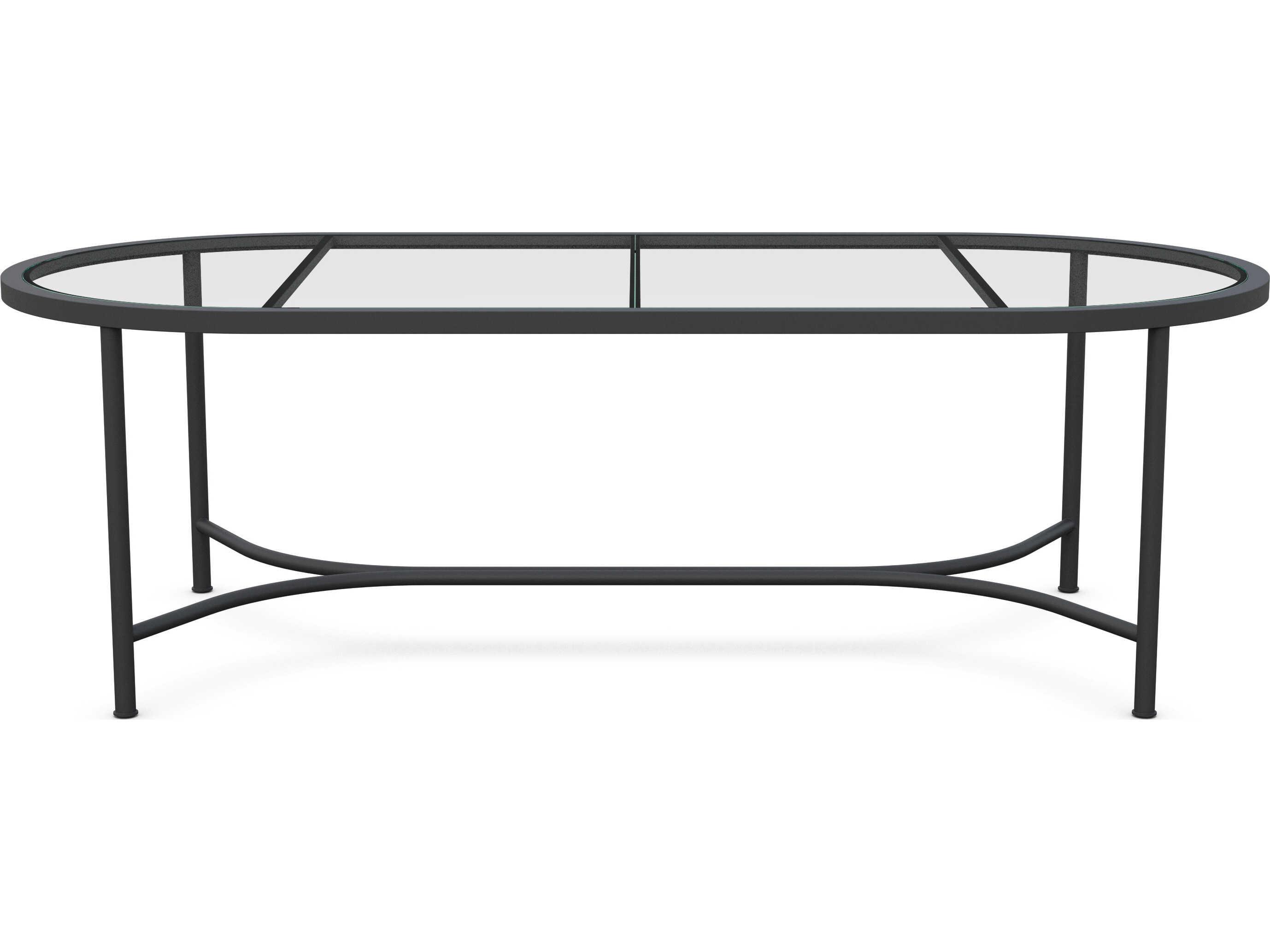 Azzurro Living Athens Noir Wrought Iron Oval Dining Table