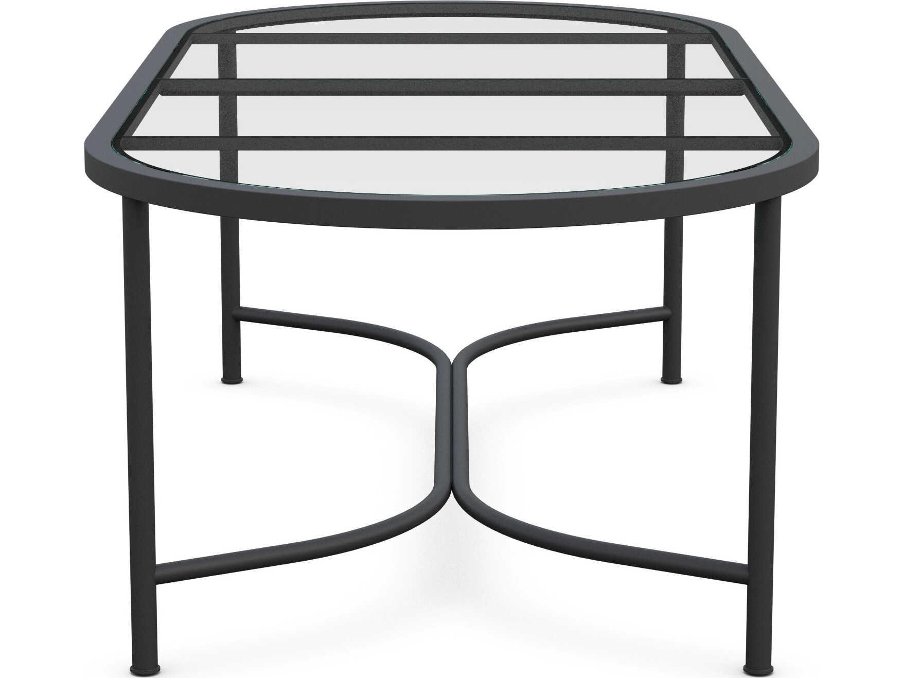 Azzurro Living Athens Noir Wrought Iron Oval Dining Table