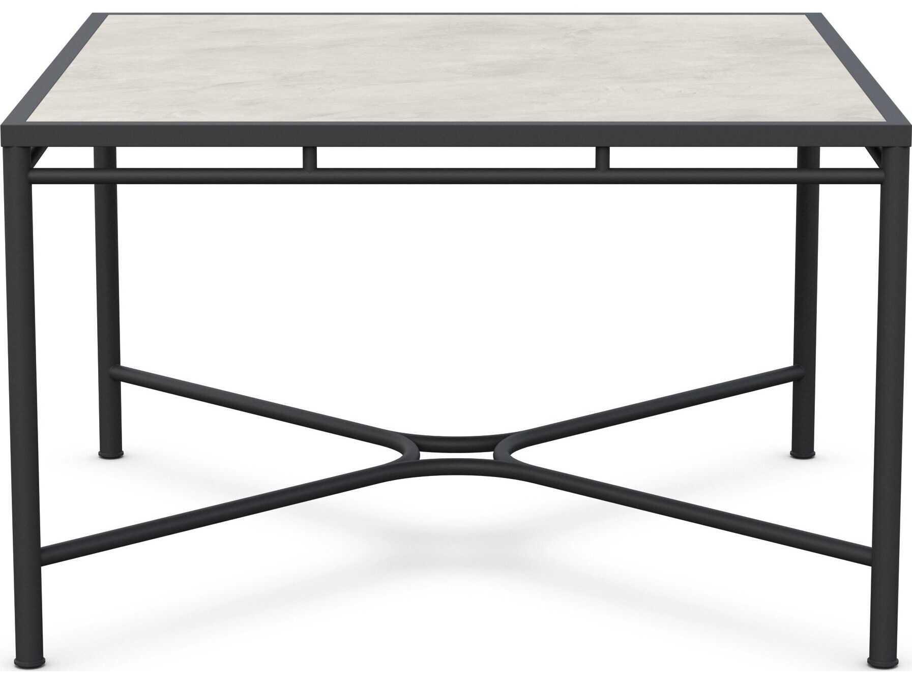 Azzurro Living Athens Noir Wrought Iron Square Dining Table