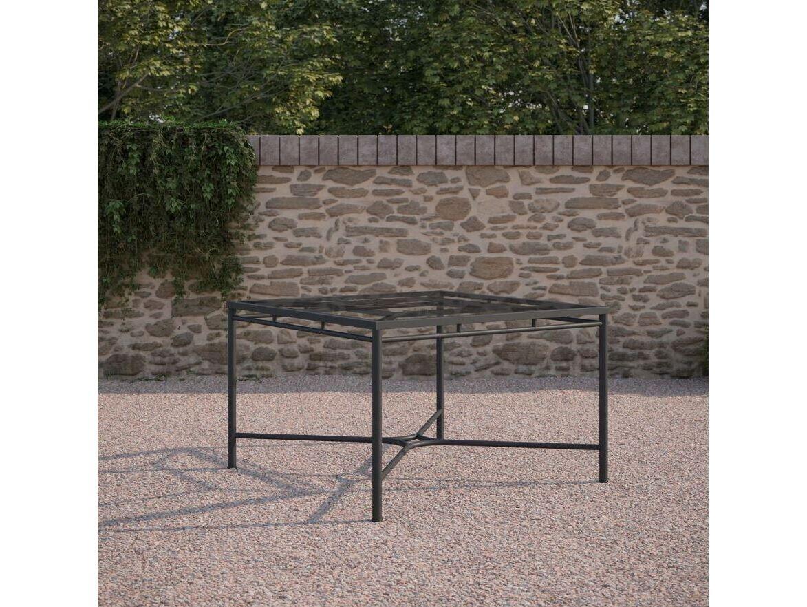 Azzurro Living Athens Square Dining Table Wrought Iron Table Base Only