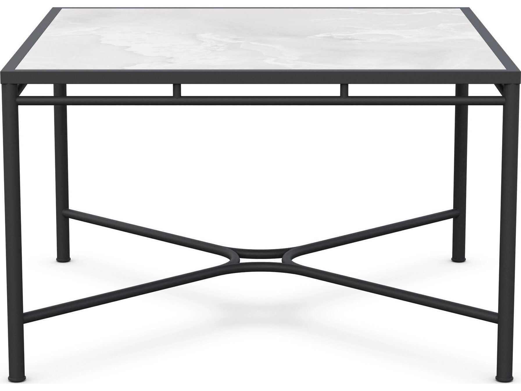 Azzurro Living Athens Noir Wrought Iron Square Dining Table