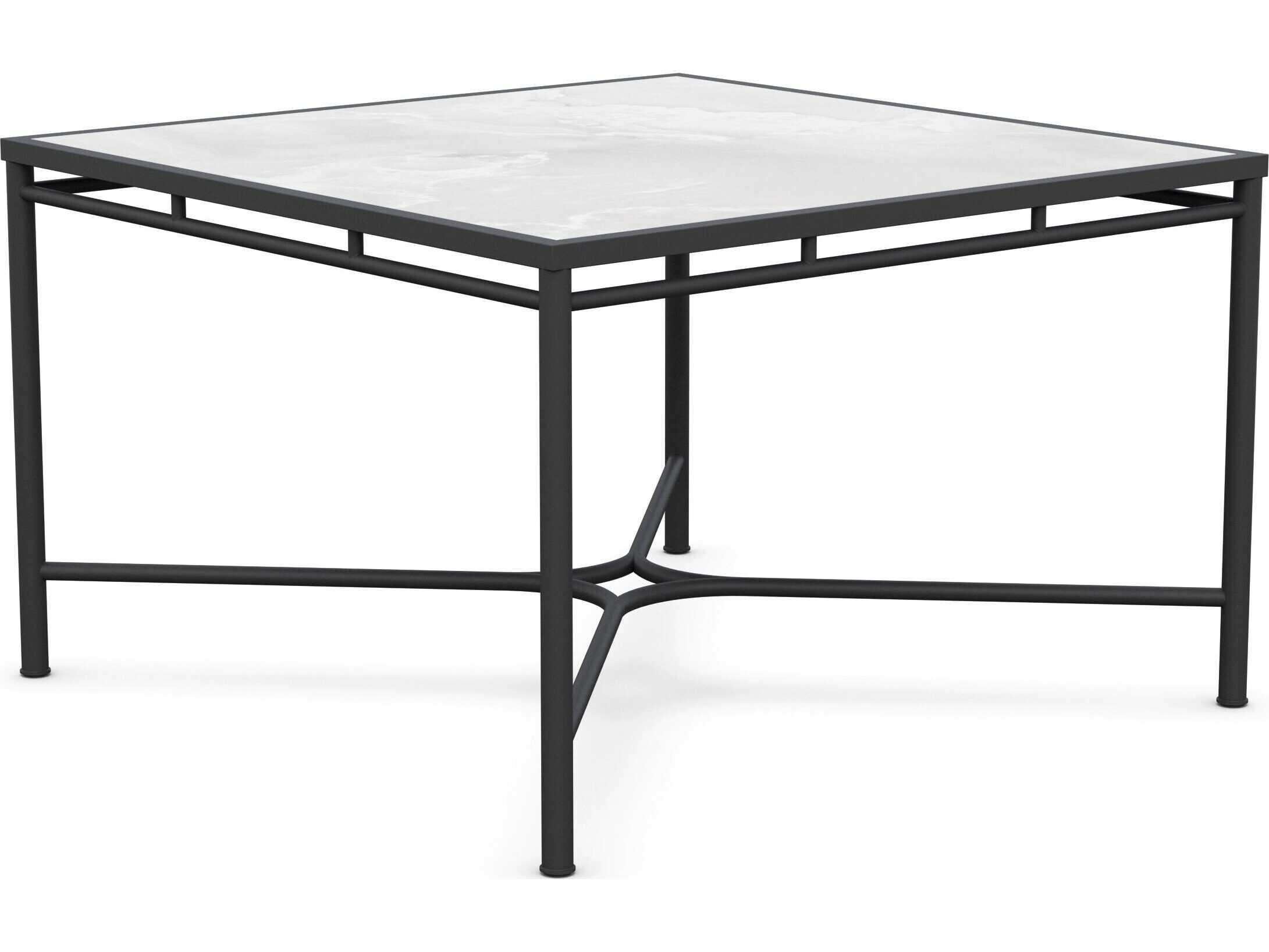 Azzurro Living Athens Noir Wrought Iron Square Dining Table
