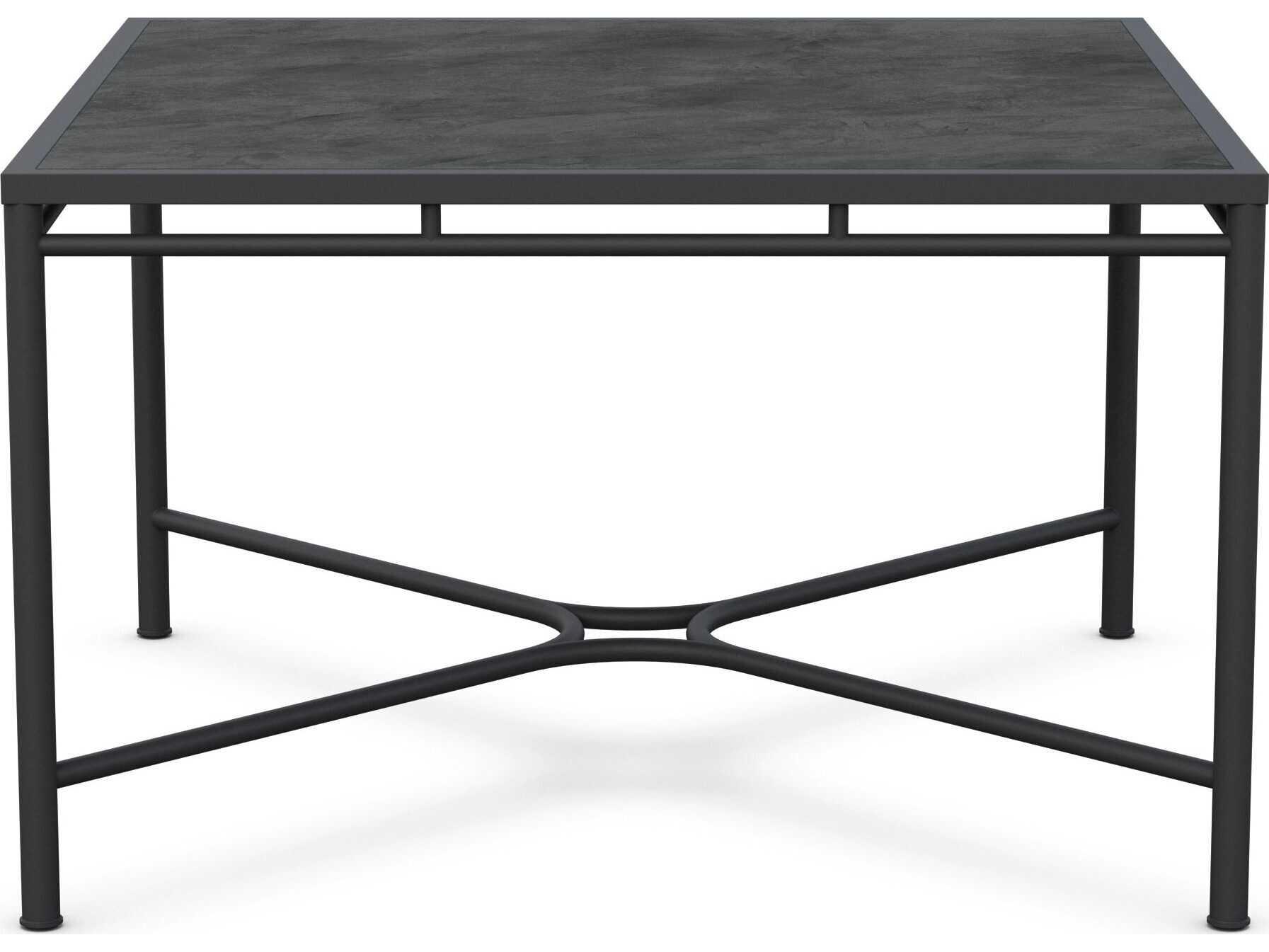 Azzurro Living Athens Noir Wrought Iron Square Dining Table
