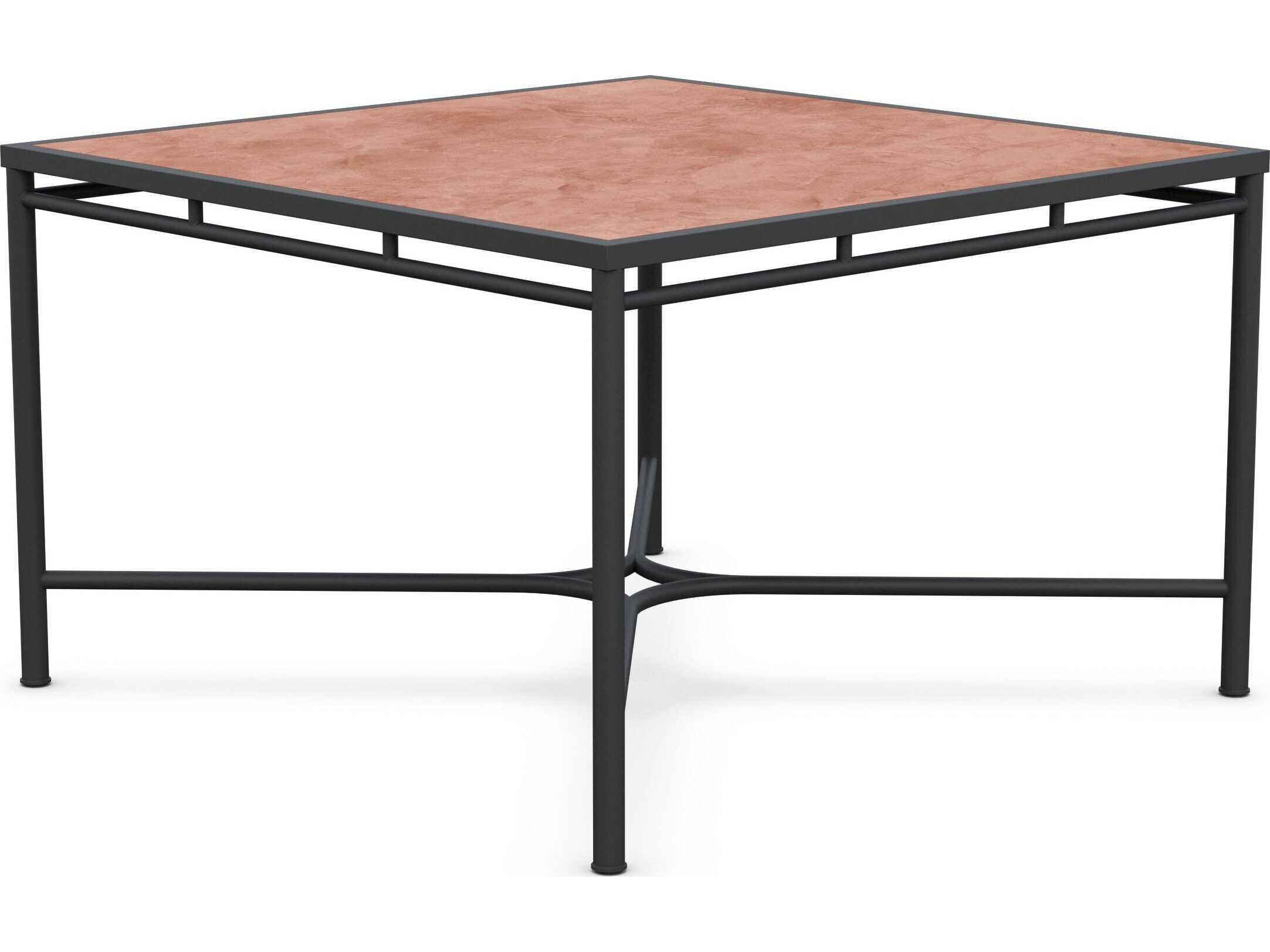 Azzurro Living Athens Noir Wrought Iron Square Dining Table