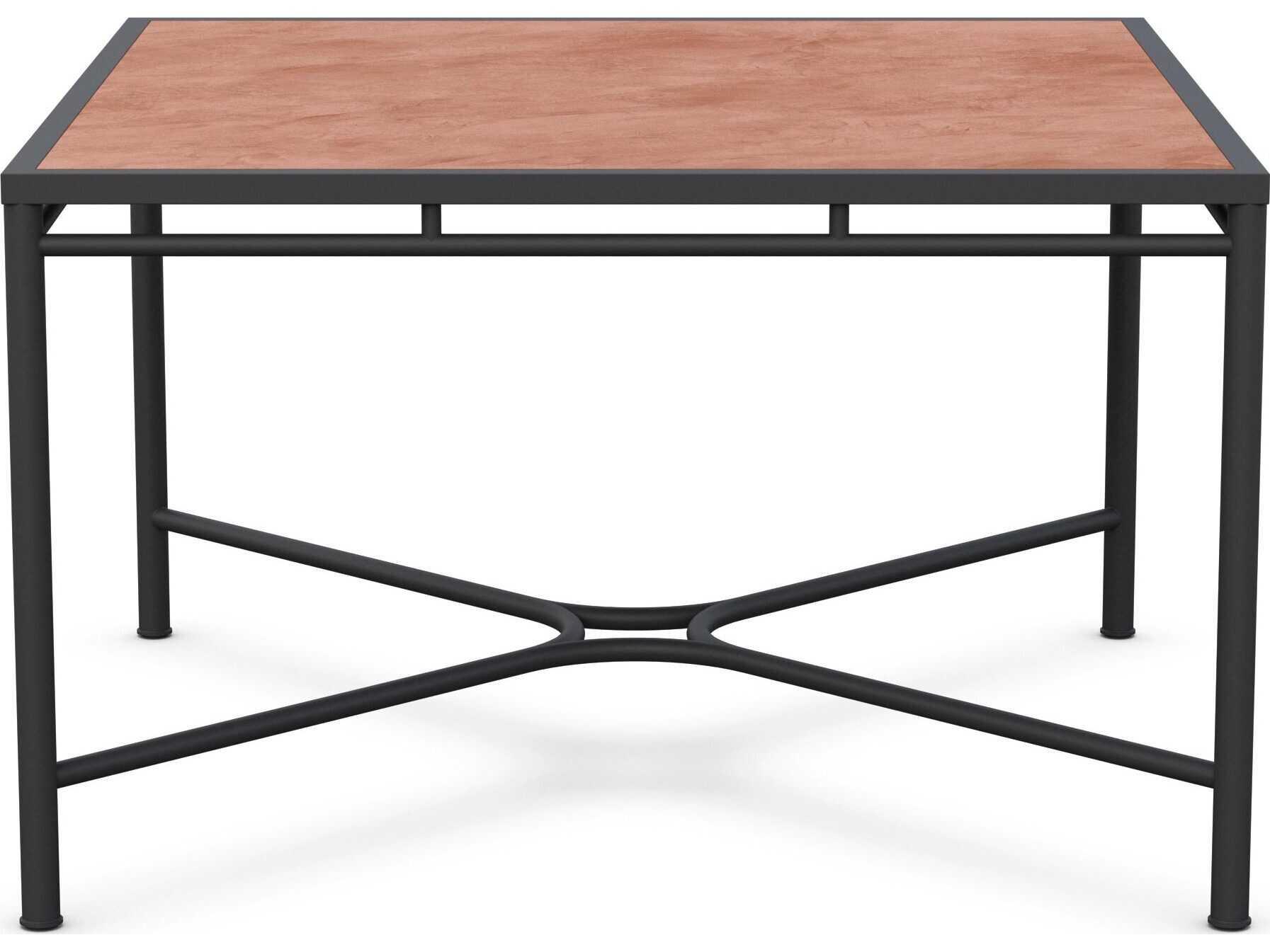 Azzurro Living Athens Noir Wrought Iron Square Dining Table