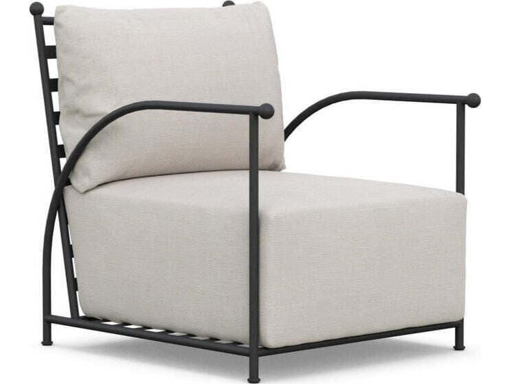 Azzurro Living Athens Wrought Iron Cushion Lounge Chair