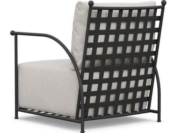 Azzurro Living Athens Wrought Iron Cushion Lounge Chair