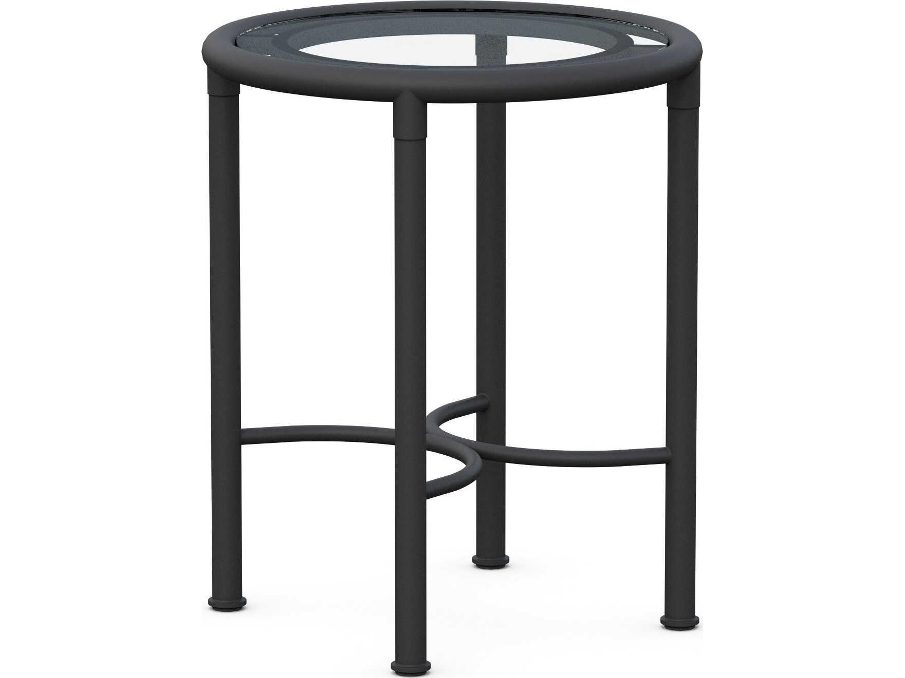 Azzurro Living Athens Noir Wrought Iron Round End Table
