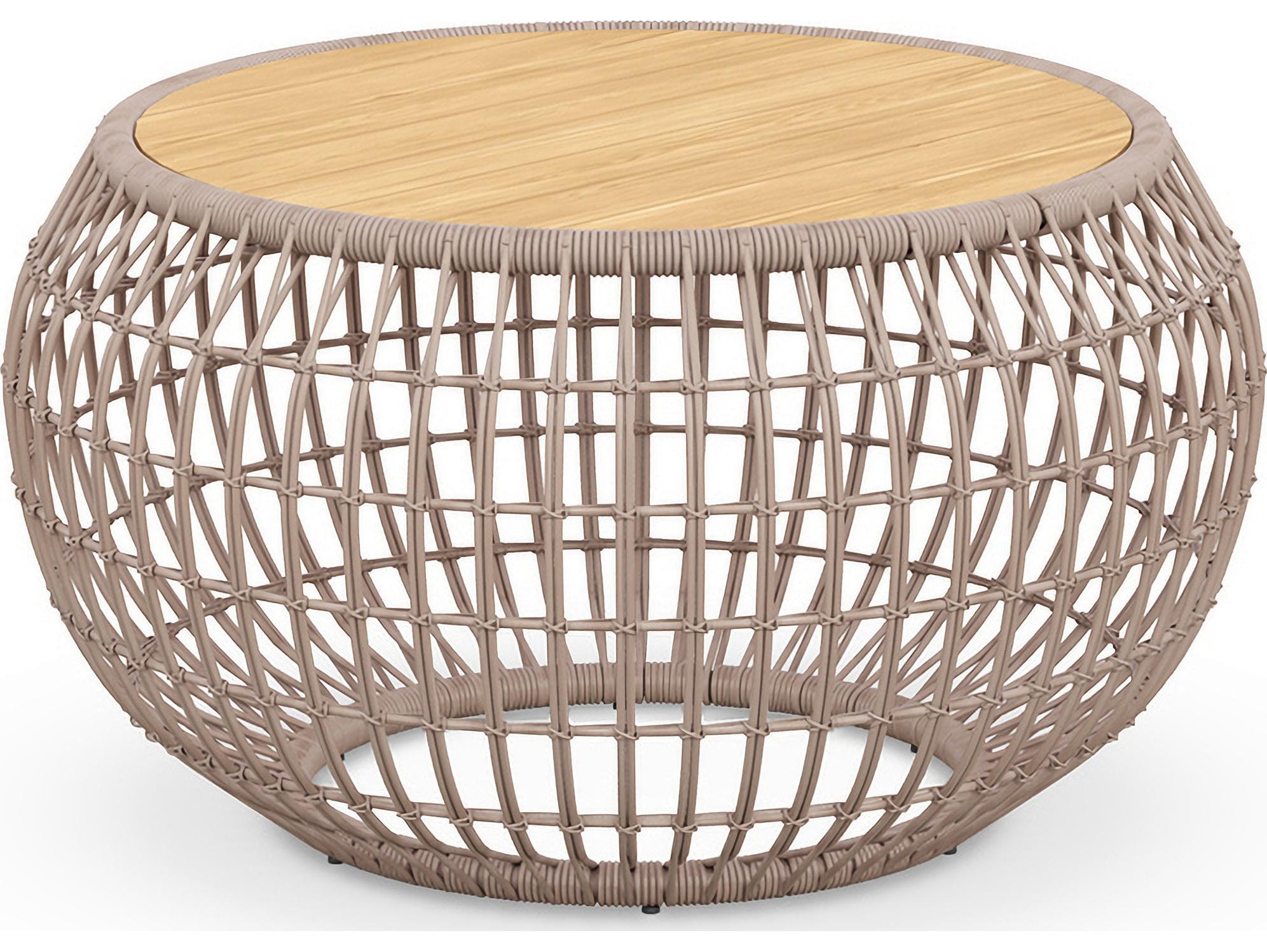 Azzurro Living Barcelona Aluminum Round Coffee Table