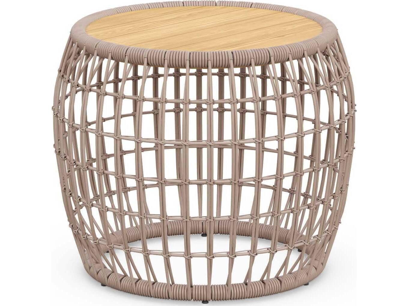 Azzurro Living Barcelona Aluminum Round End Table