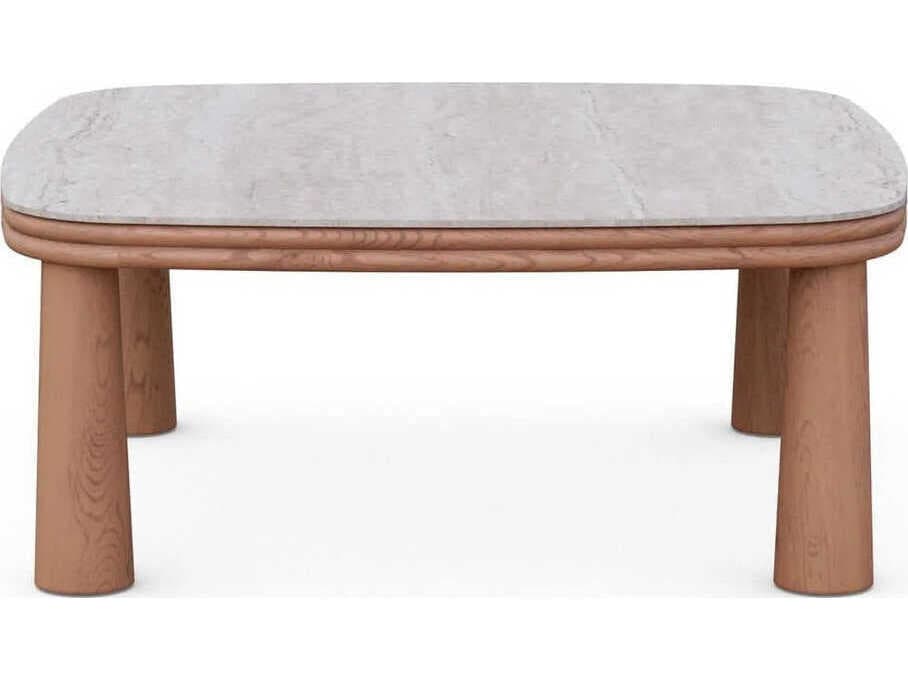 Azzurro Living Biscayne Natural Teak Square Coffee Table
