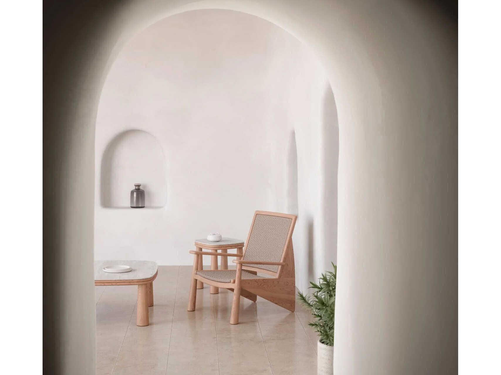 Azzurro Living Biscayne Natural Teak Square Coffee Table