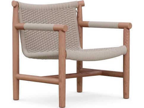 Azzurro Living Boca Natural Teak Rope Lounge Chair