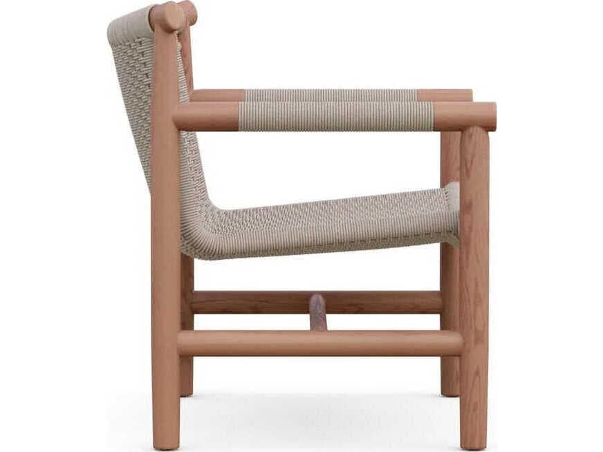 Azzurro Living Boca Natural Teak Rope Lounge Chair
