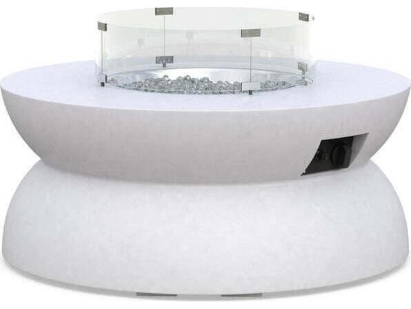 Azzurro Living Cabo Concrete Round Fire Pit Table
