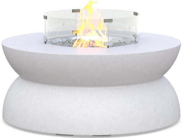 Azzurro Living Cabo Concrete Round Fire Pit Table