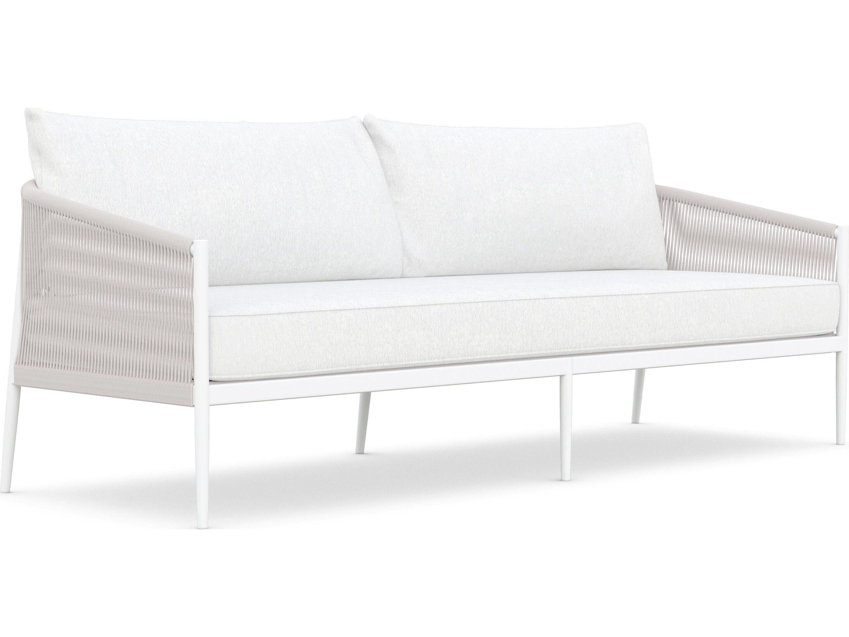 Azzurro Living Catalina Sand All-Weather Rope Outdoor Sofa with Cloud Cushion