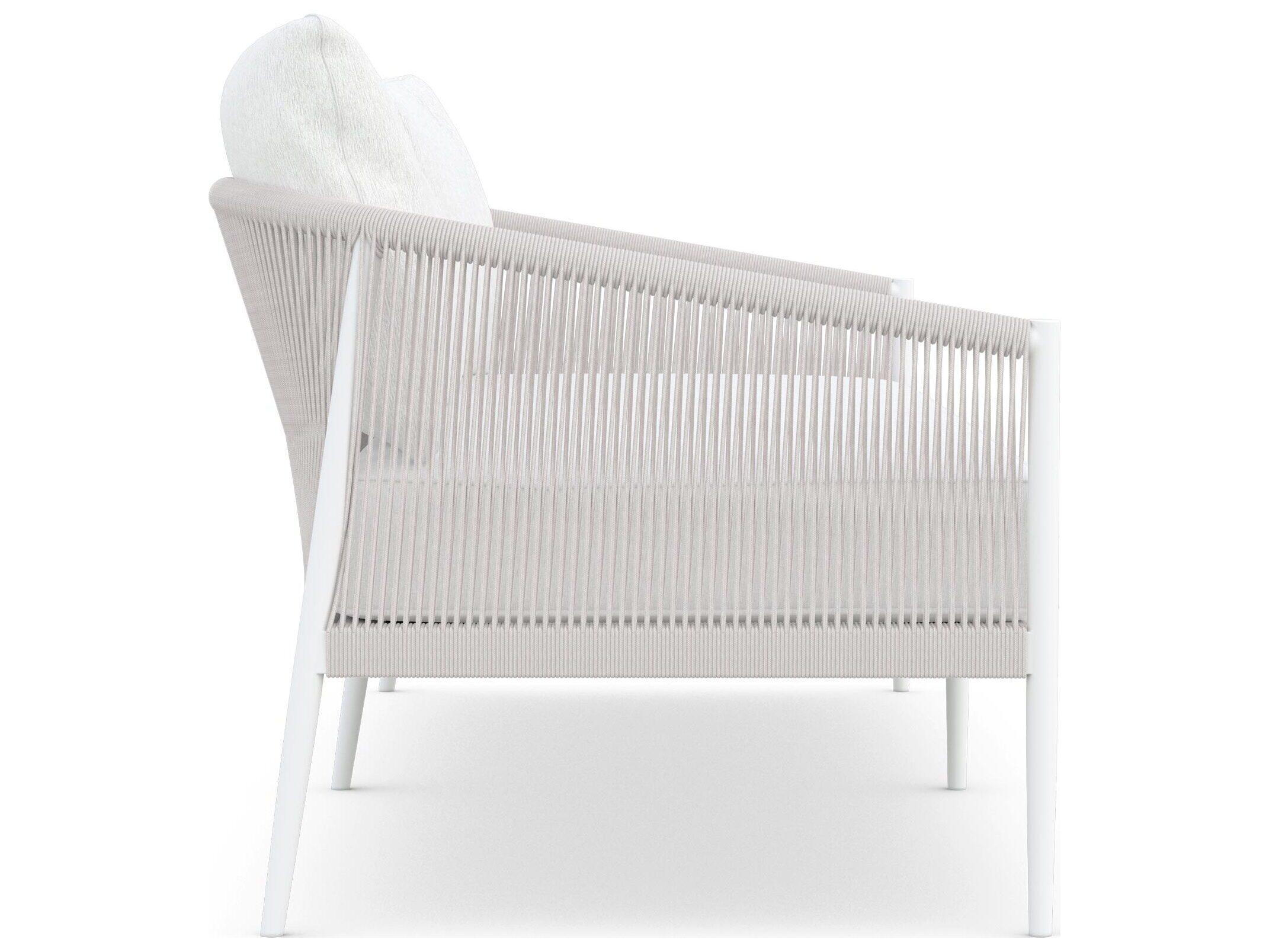 Azzurro Living Catalina Sand All-Weather Rope Outdoor Sofa with Cloud Cushion