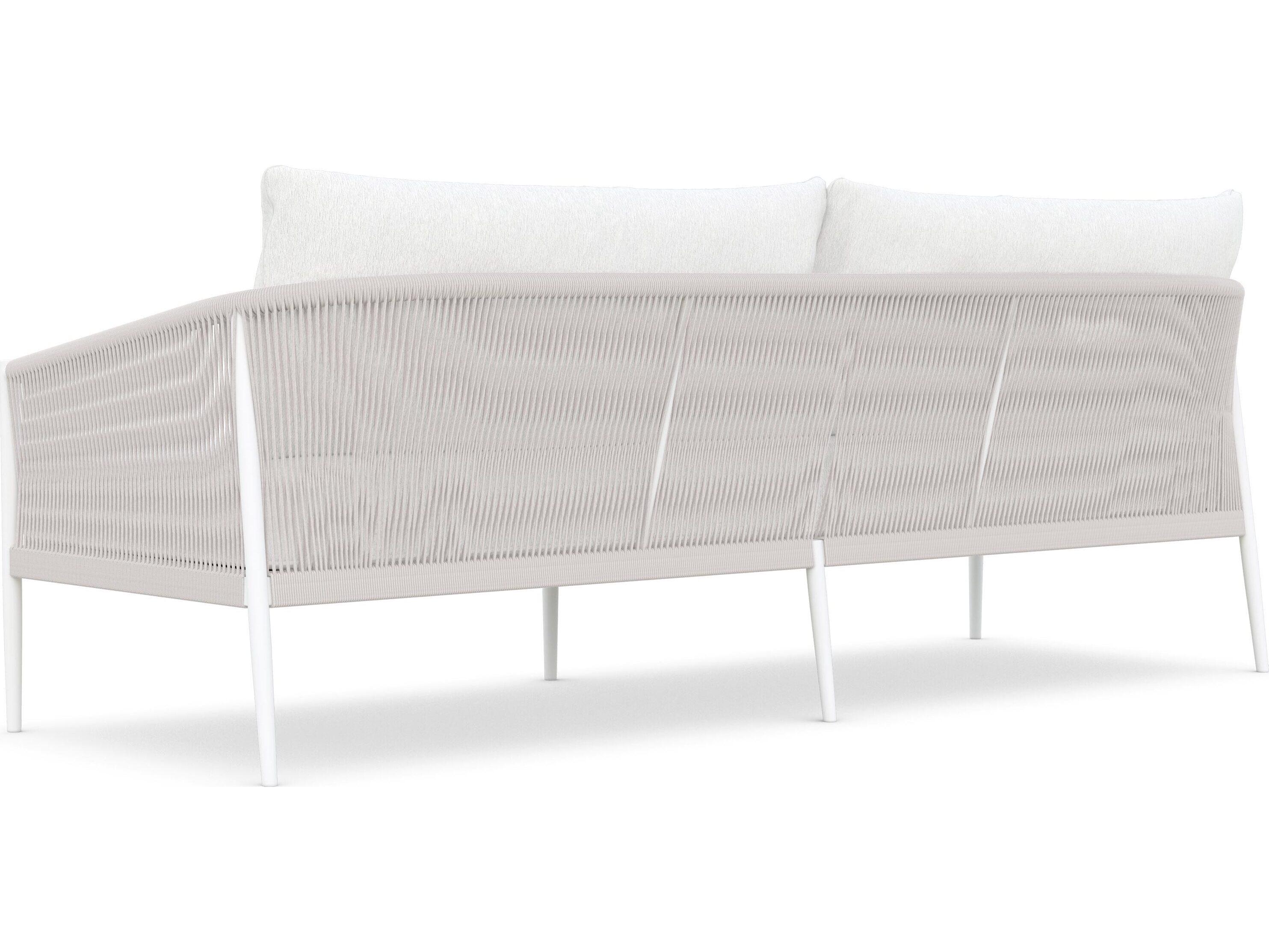 Azzurro Living Catalina Sand All-Weather Rope Outdoor Sofa with Cloud Cushion