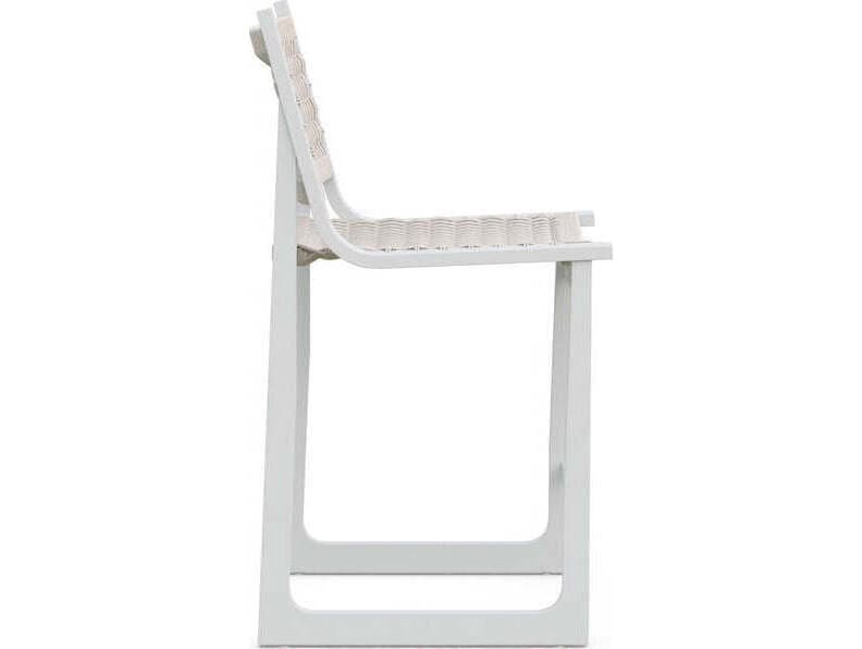 Azzurro Living Cozumel Aluminum Rope Bar Stool