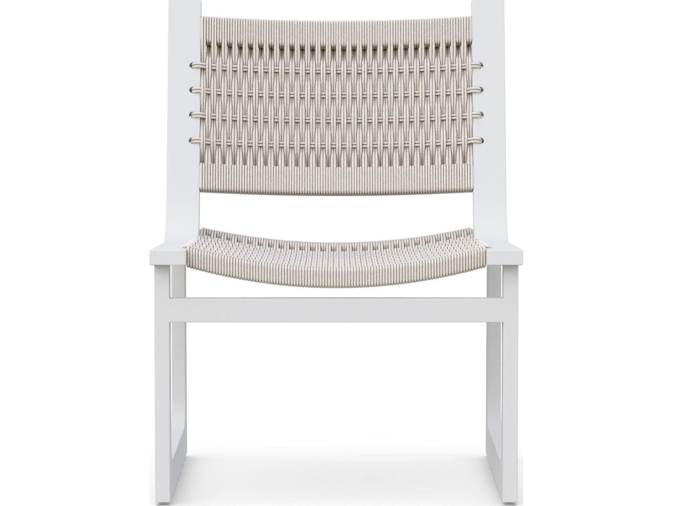 Azzurro Living Cozumel Aluminum Wicker Dining Chair Set of 2