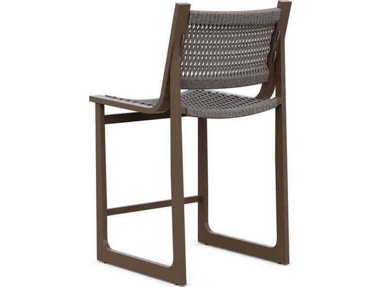 Azzurro Living Cozumel Aluminum Rope Bar Stool