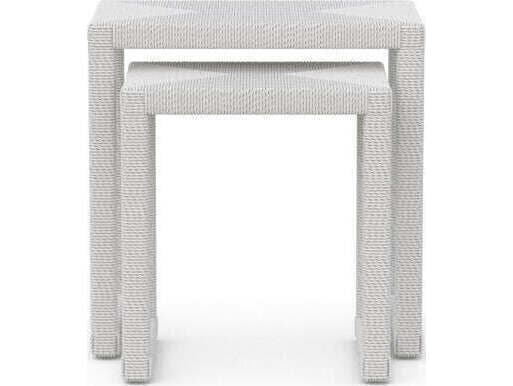 Azzurro Living Cyprus Wicker Rectangular Nesting Tables