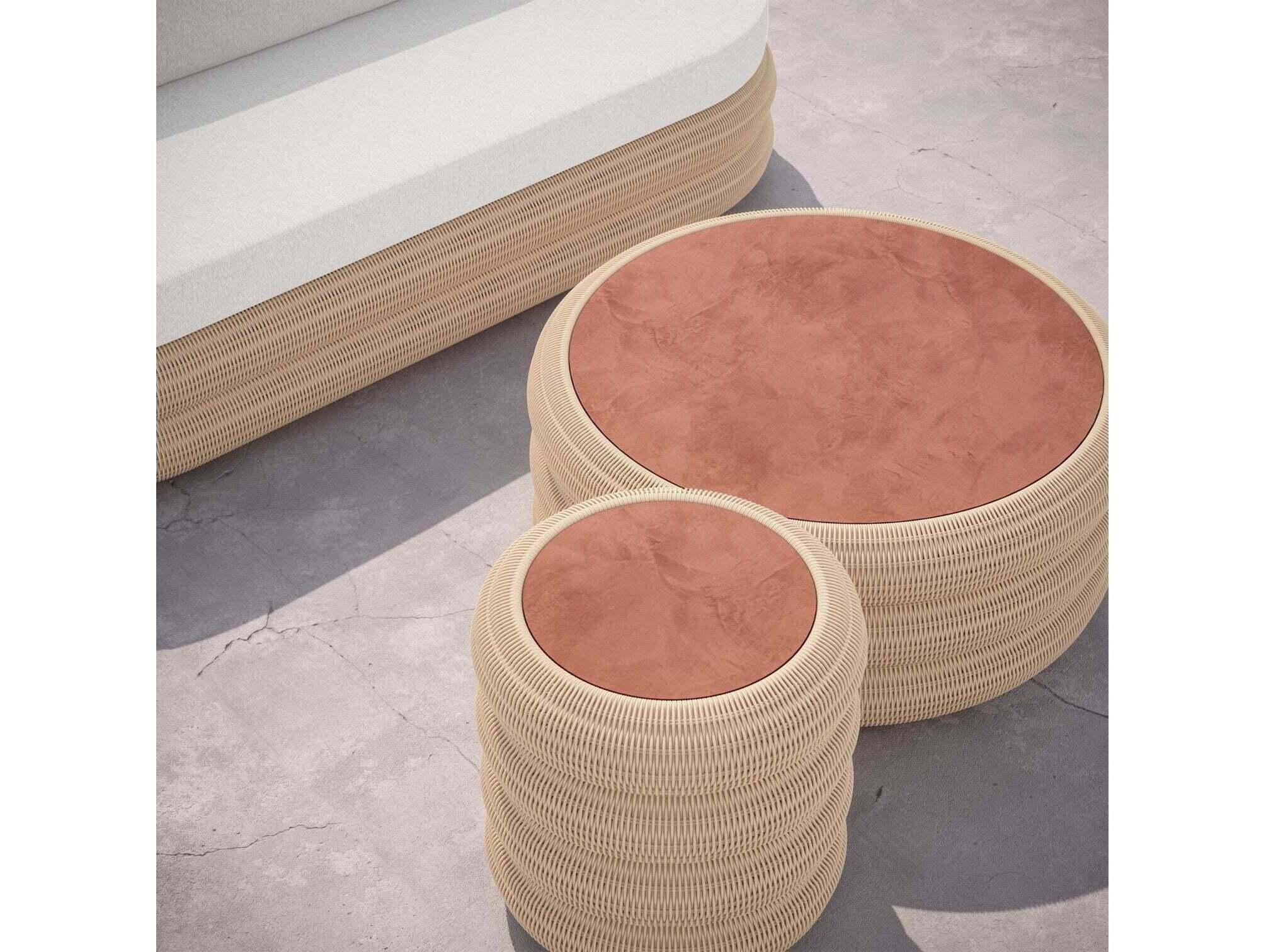 Azzurro Living Umber Dekton 14" Round Table Top