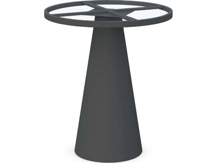 Azzurro Living Leon Bar Table Charcoal Aluminum Table Base Only