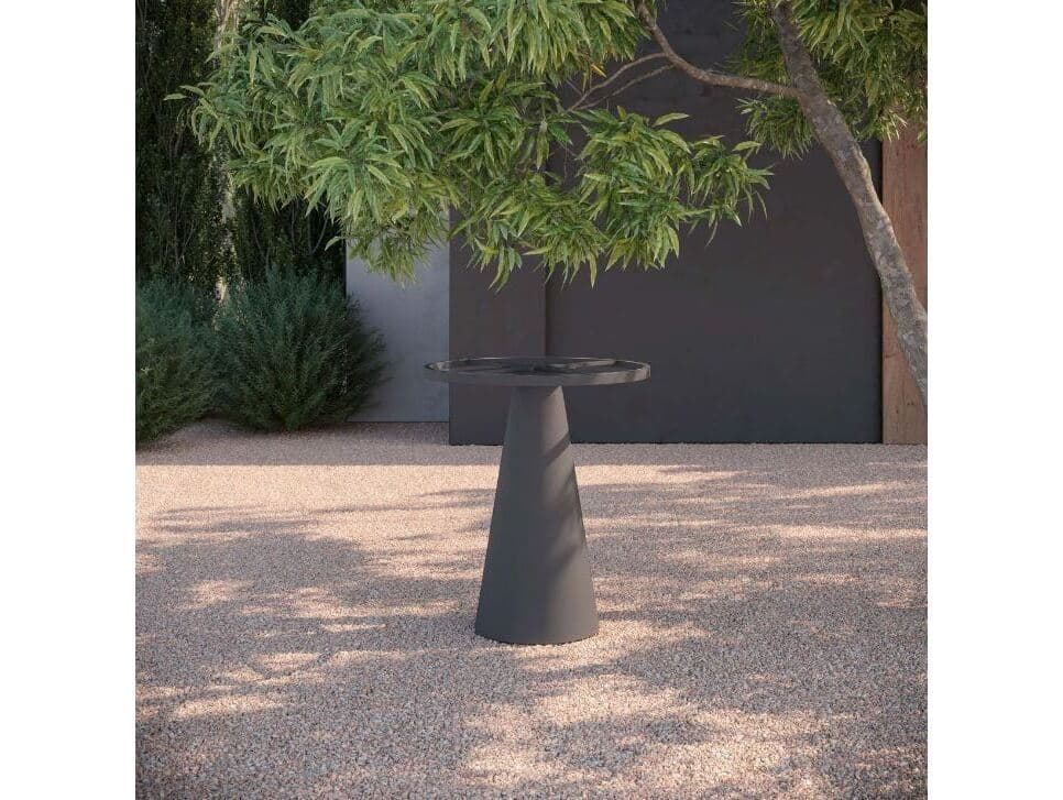 Azzurro Living Leon Bar Table Charcoal Aluminum Table Base Only