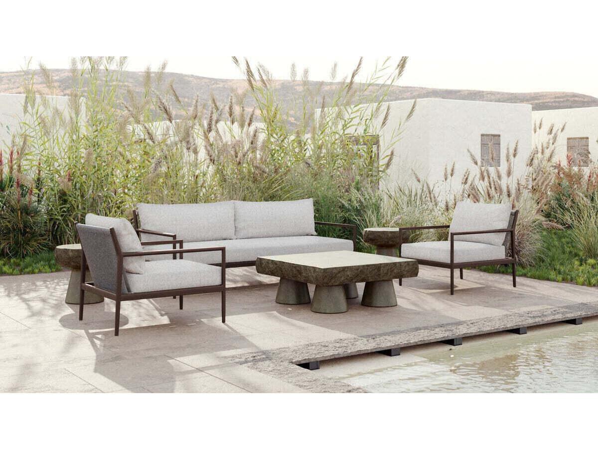 Azzurro Living Madeira Aluminum Cushion Lounge Chair