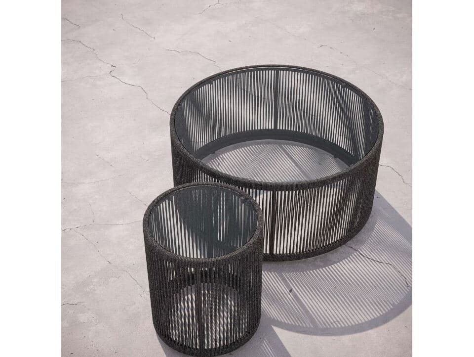 Azzurro Living Malta Round Coffee Table Rope Table Base Only
