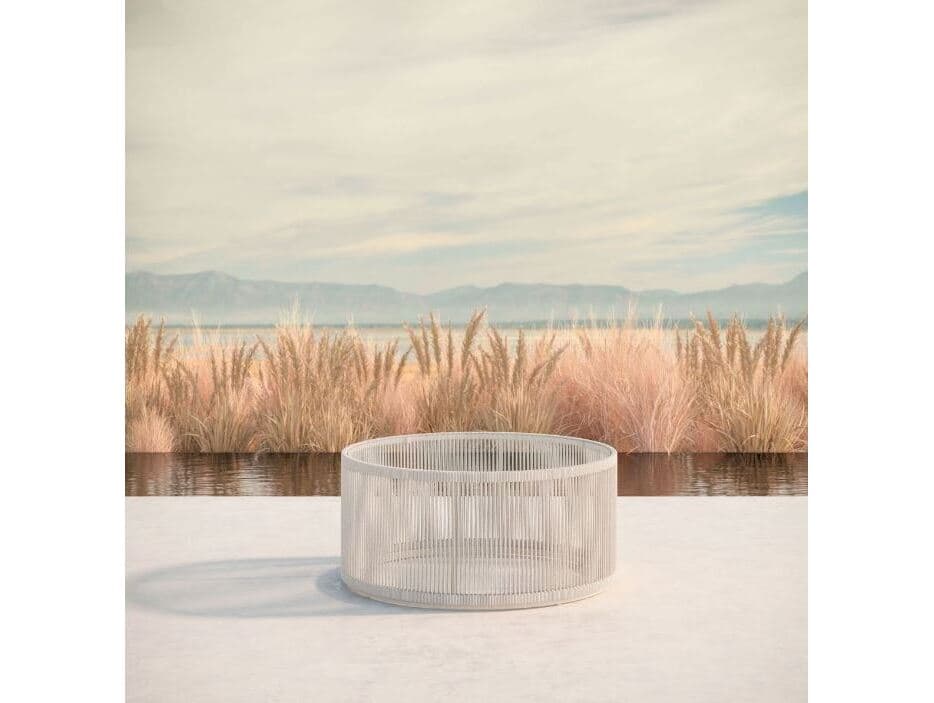 Azzurro Living Malta Round Coffee Table Rope Table Base Only