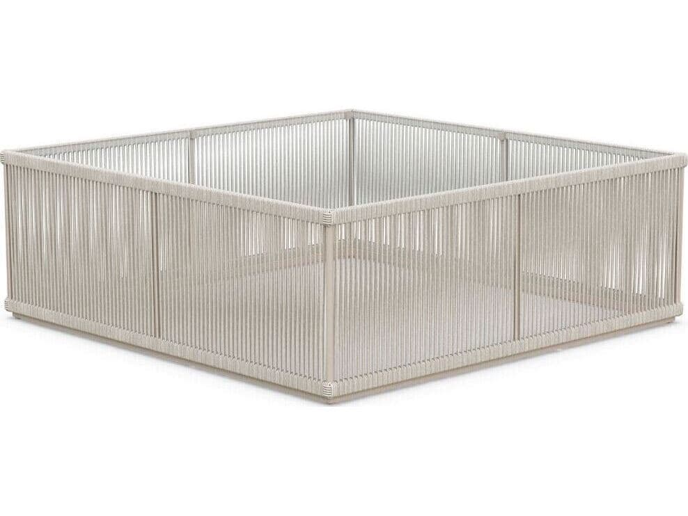 Azzurro Living Malta Square Coffee Table Aluminum Table Base Only